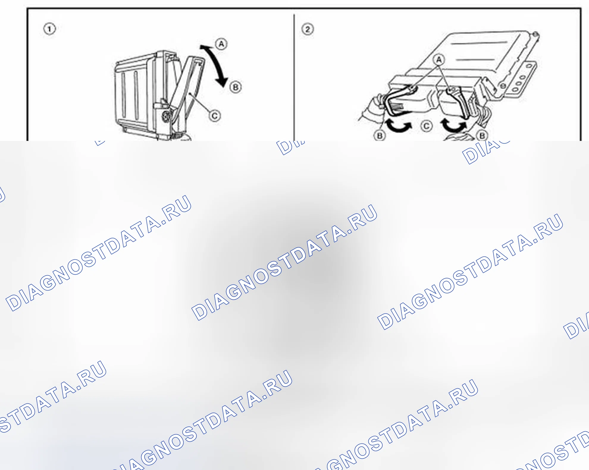 Рис. 118: РАЗЪЕМ ЖГУТА (ТИП БЛОКИРОВКИ РЫЧАГА). Infiniti FX35 II