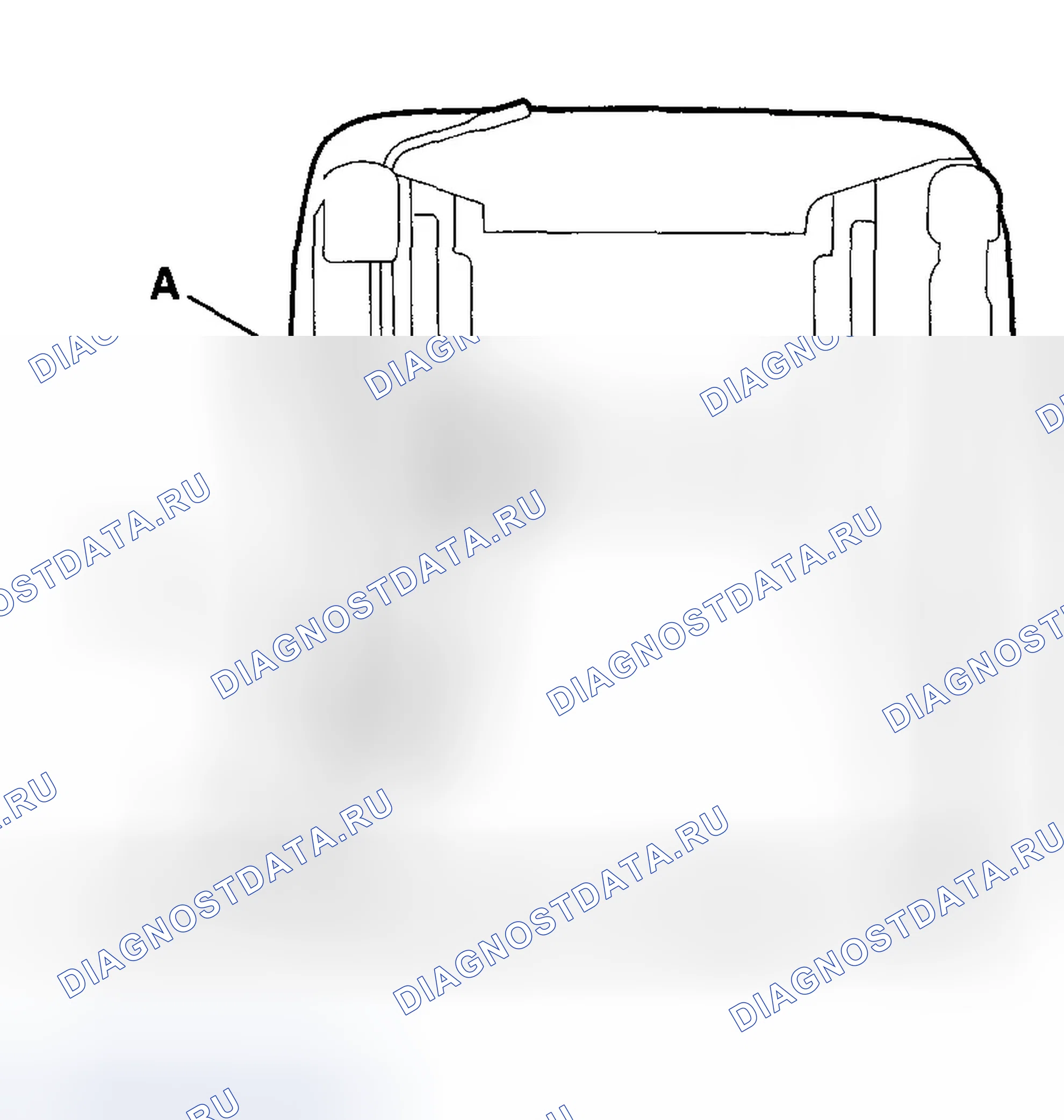 Рис. 18: Пряжка ремня безопасности. Honda Accord VI