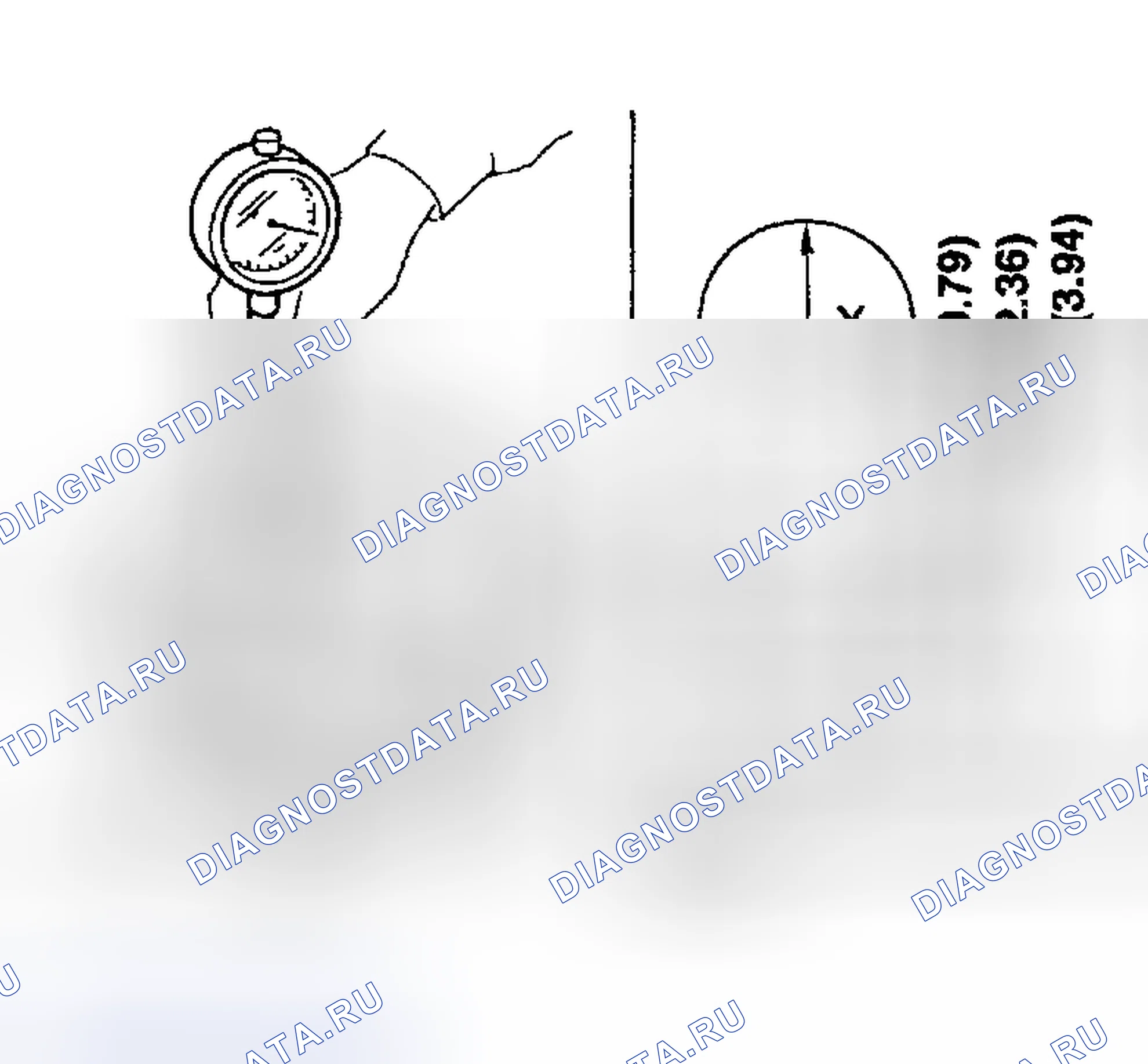 Рис. 469: ЗАЗОР МЕЖДУ ПОРШНЕМ И ОТВЕРСТИЕМ. Nissan Sentra B15