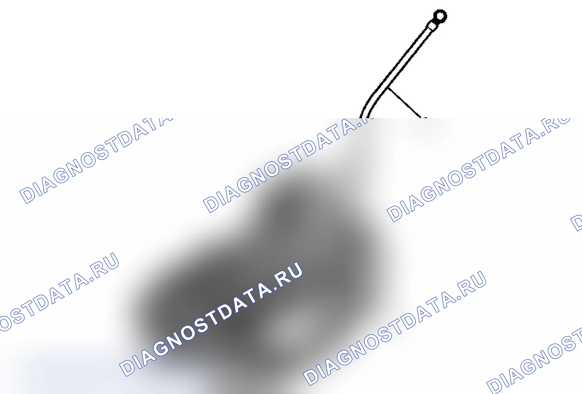 Рис. 8: Замена наполнительной трубки и уплотнения трансмиссионной жидкости. Chevrolet Tahoe III