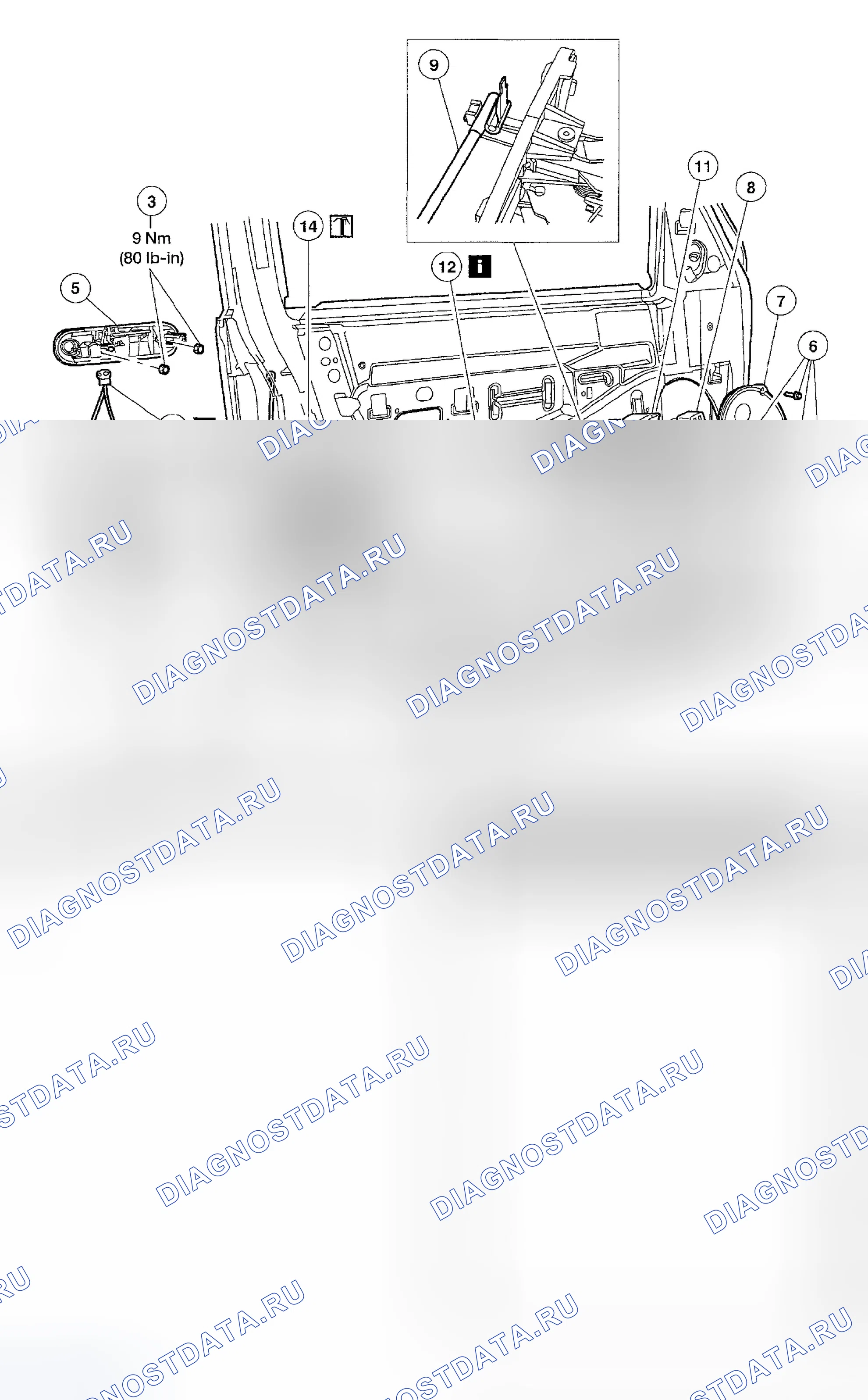 Рис. 281: Демонтаж и монтаж. Ford Explorer III