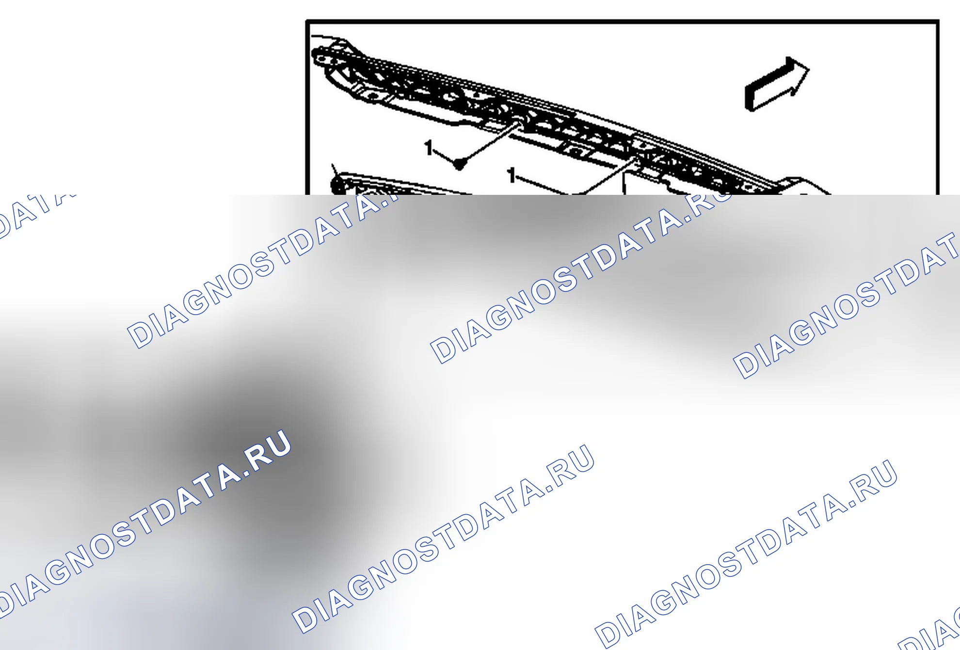 Рис. 15: Замена передней нижней решетки. Chevrolet Captiva I рестайлинг 2