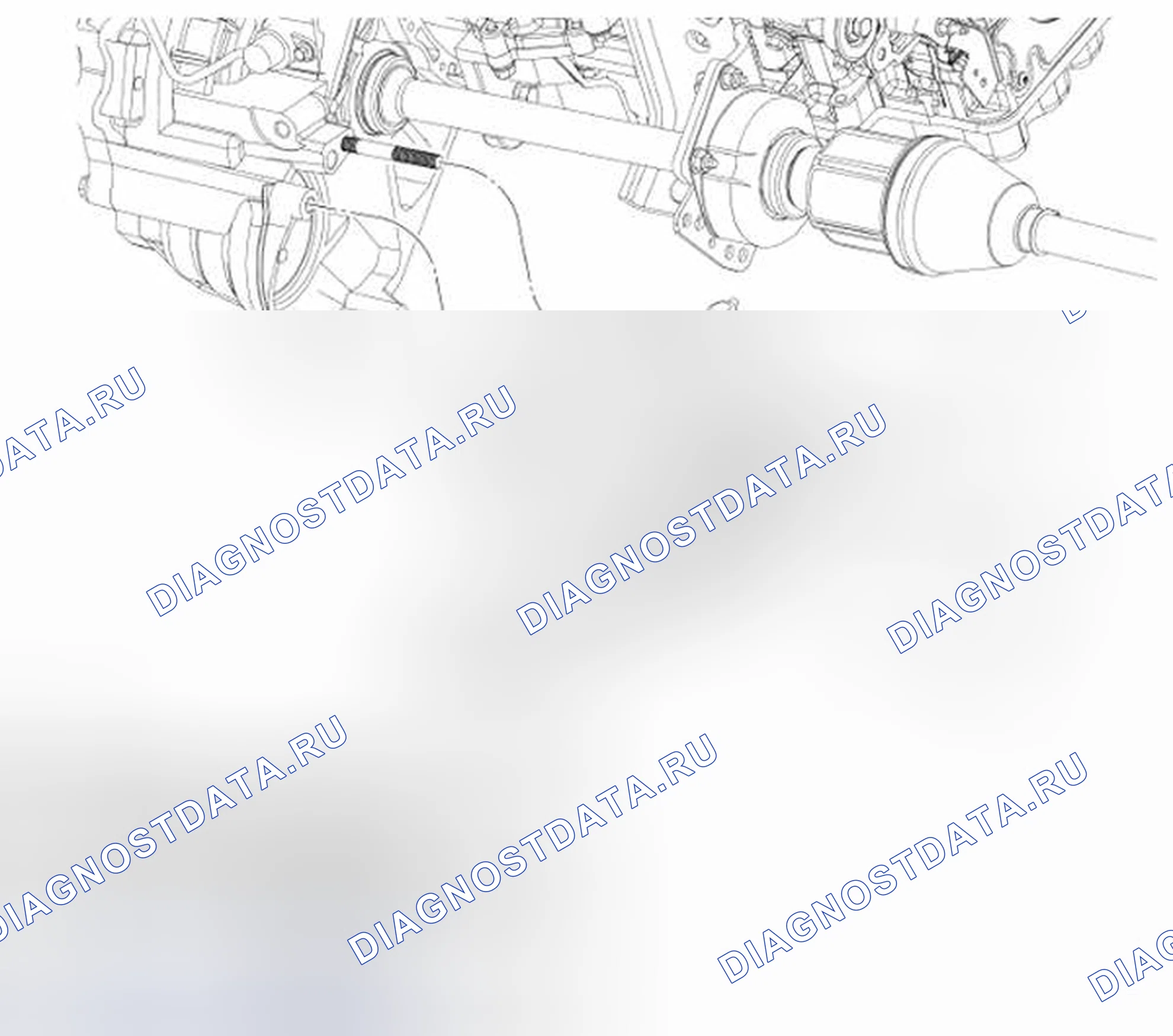Рис. 8: Блок передачи мощности (PTU) - ручная коробка передач. Hyundai Matrix I рестайлинг