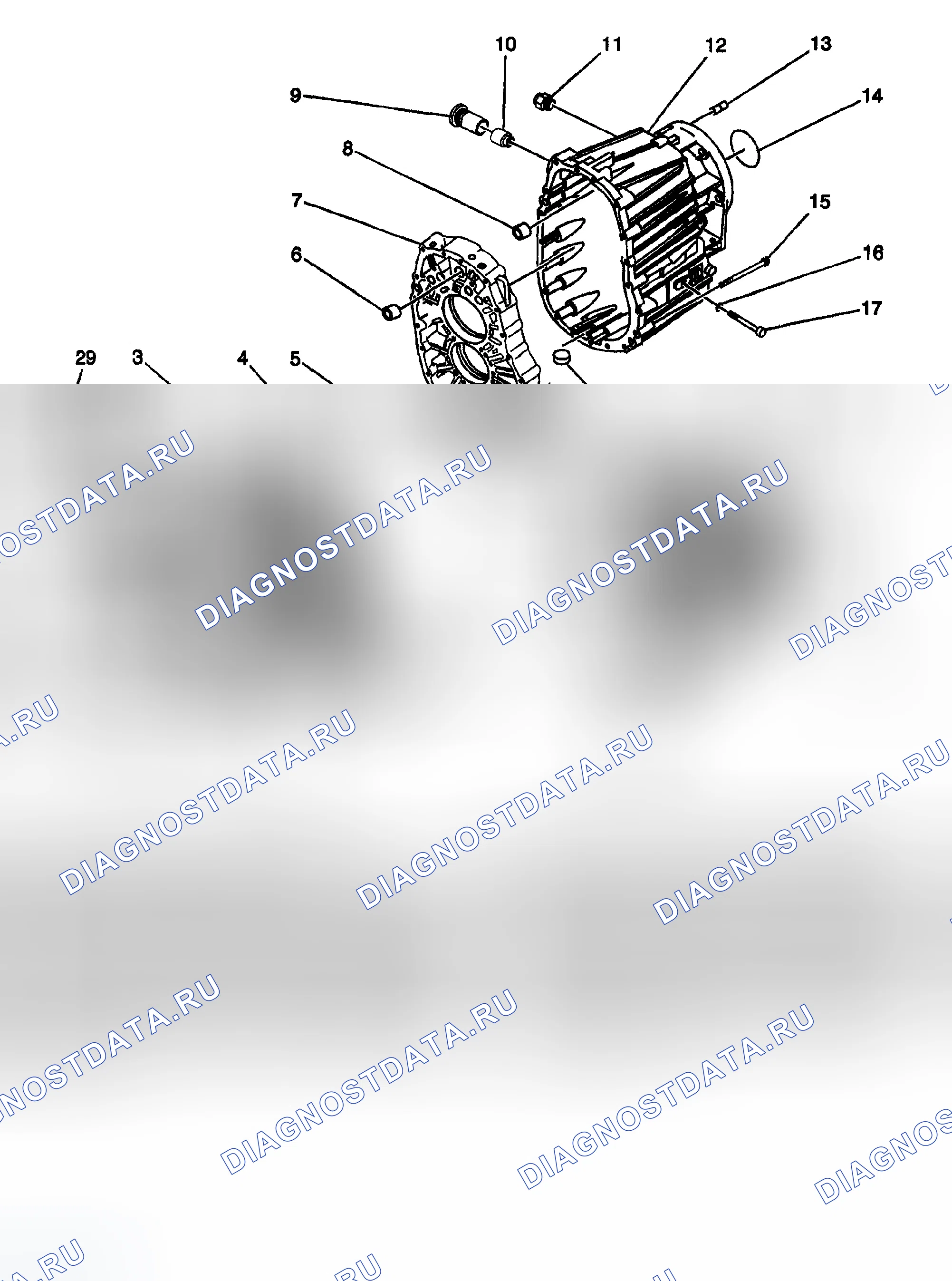 Рис. 481: Разобранные виды. GMC Sierra 1500 HD 