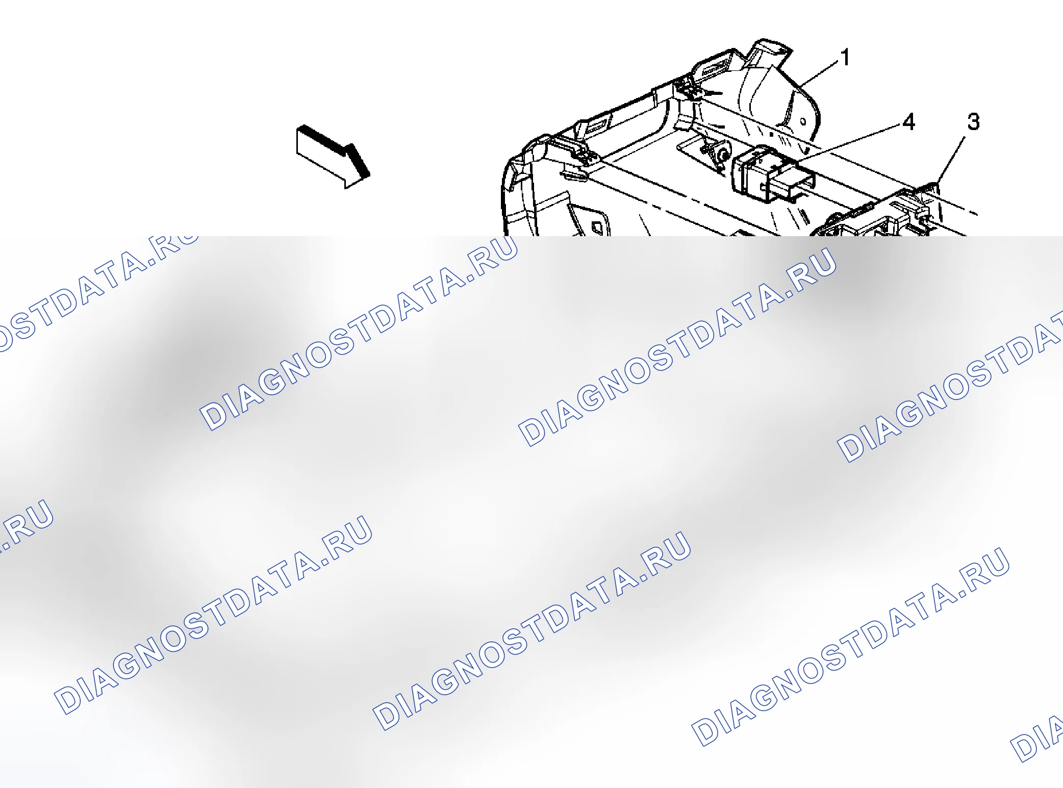 Рис. 2: Замена переключателя педали тормоза и акселератора. Kia Rio III рестайлинг