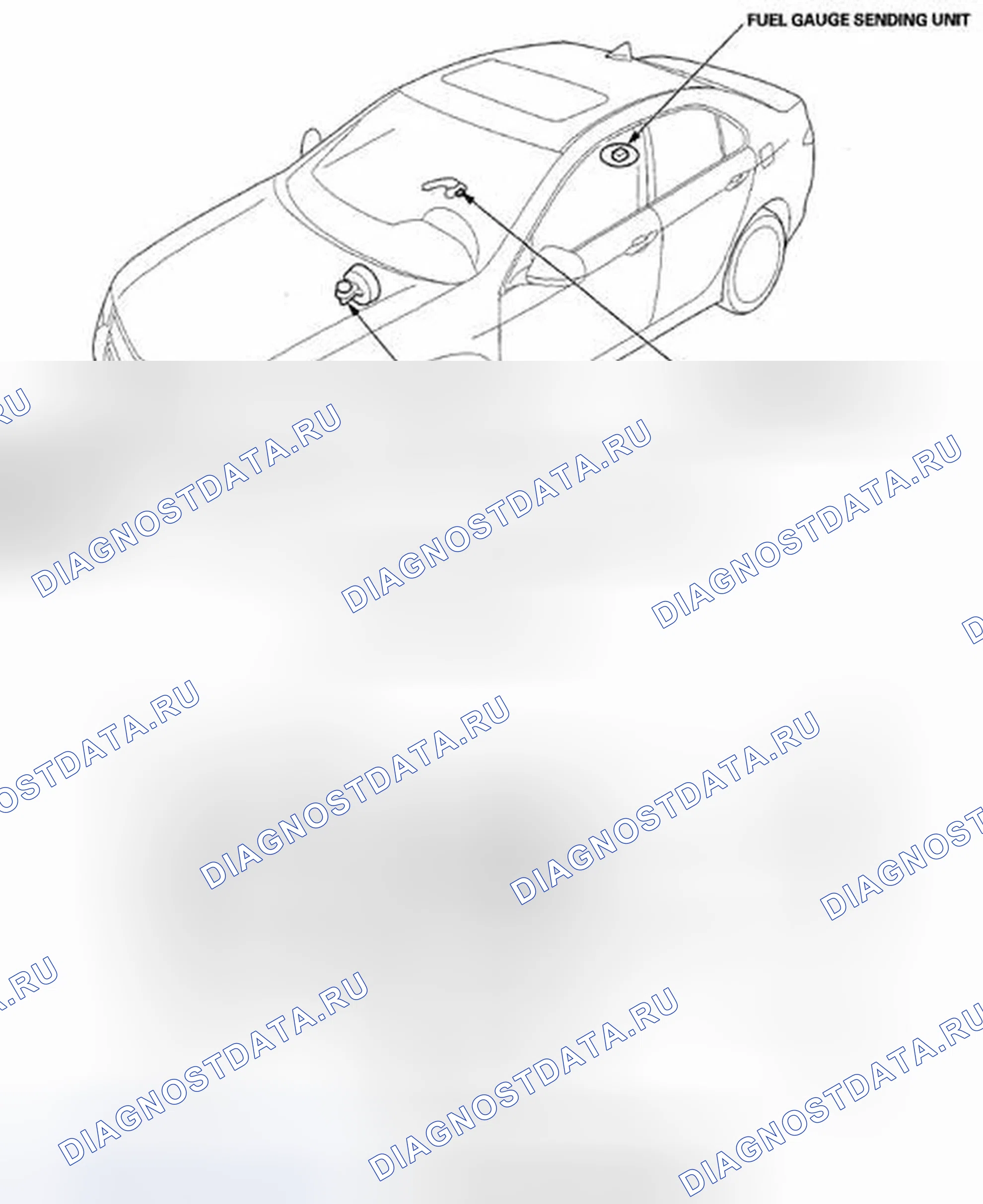 Рис. 1: Указатель расположения компонентов. Acura TSX II
