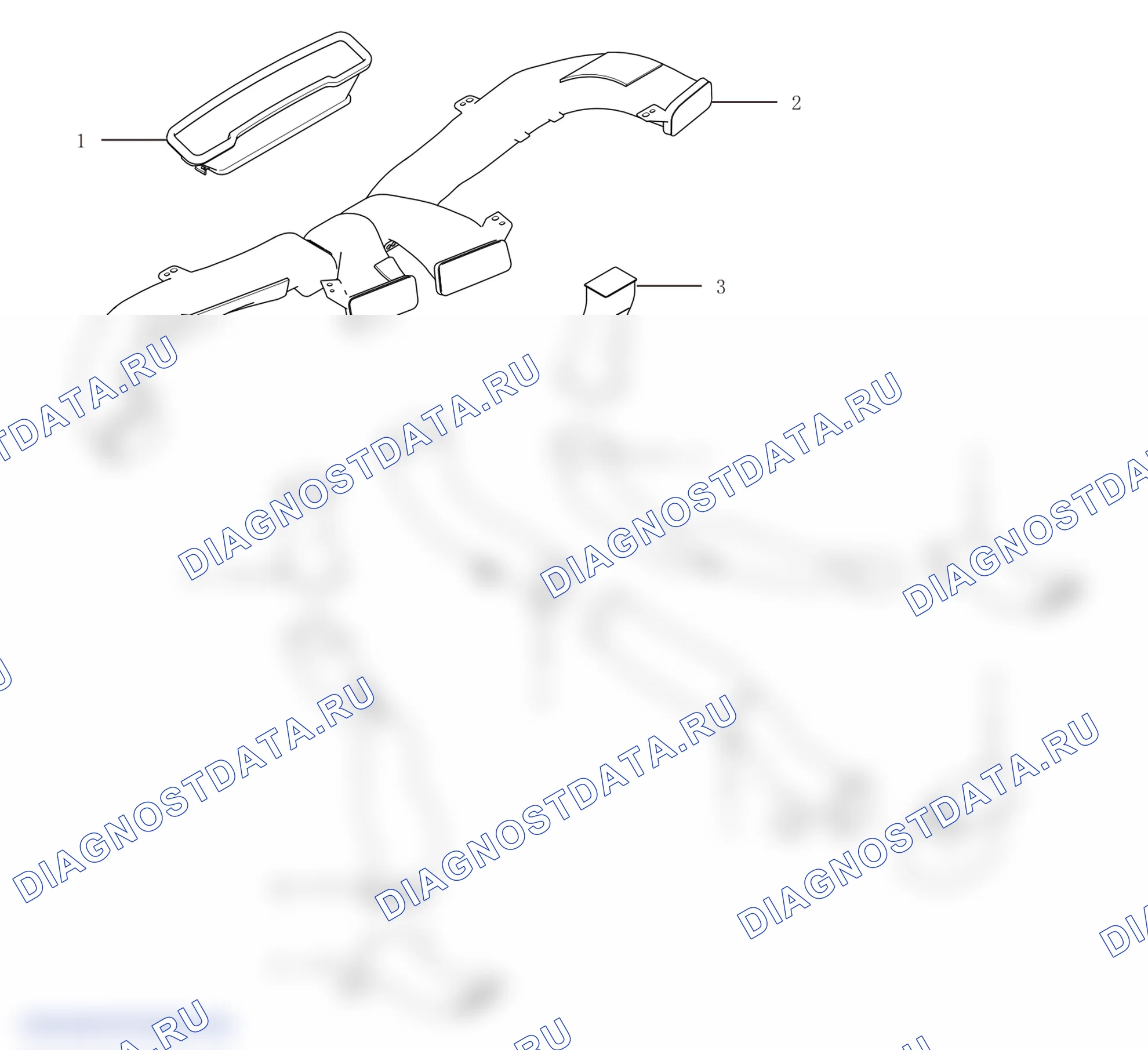 Схема расположения кондиционера трактов — Haval H4. Haval H4 I