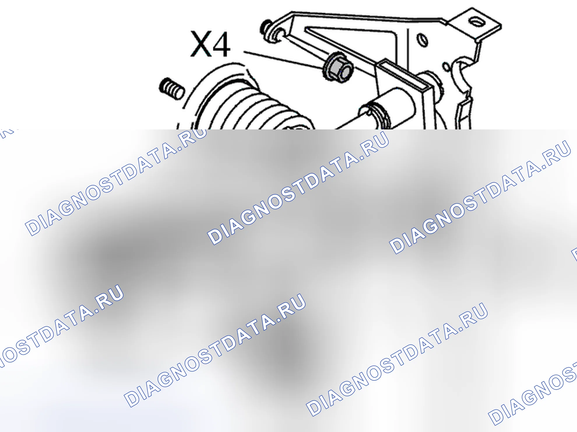 Рис. 135: Снятие главного цилиндра. Volvo C70 I