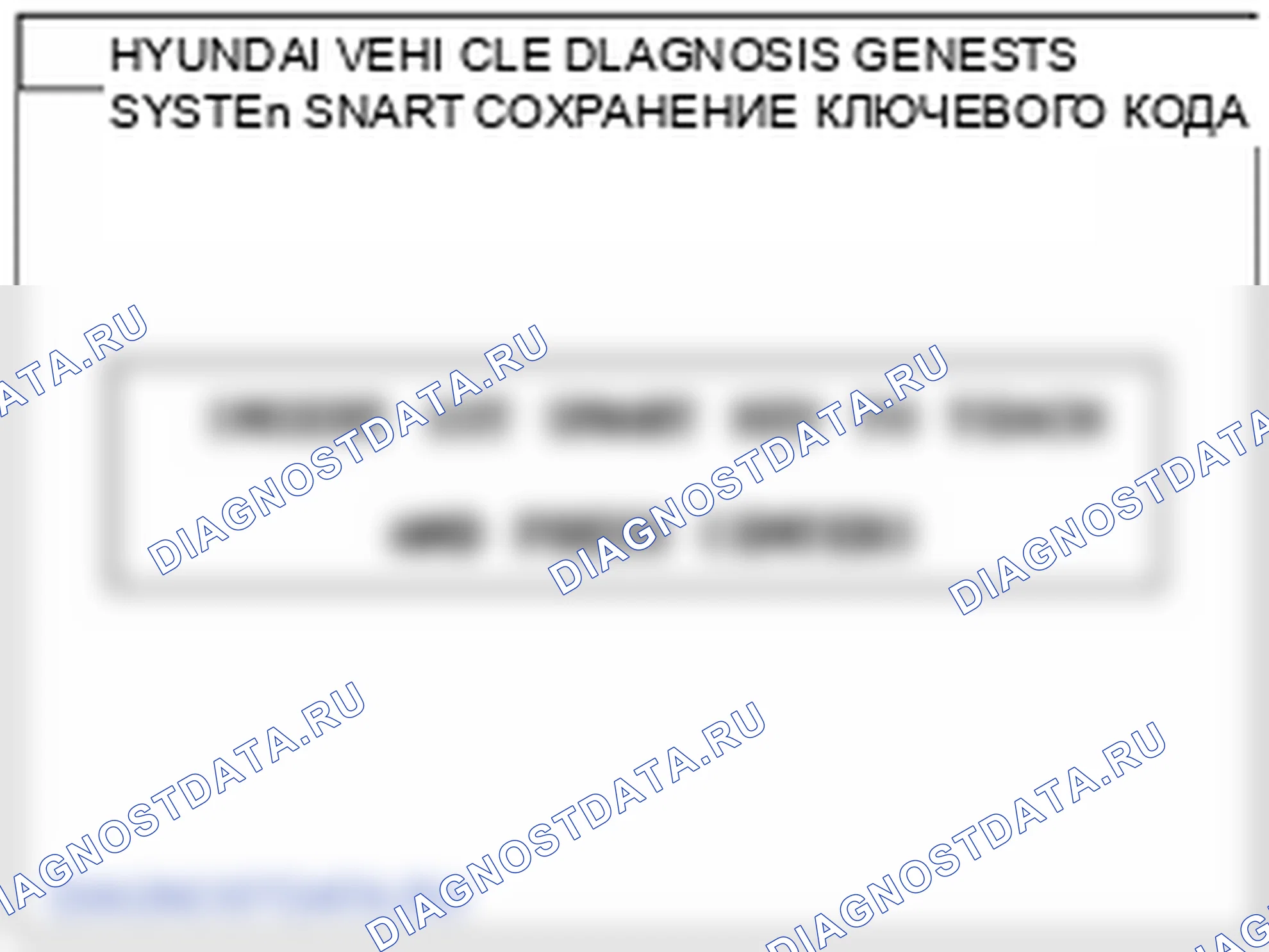 Проверка блока интеллектуальных ключей. Hyundai Genesis BH