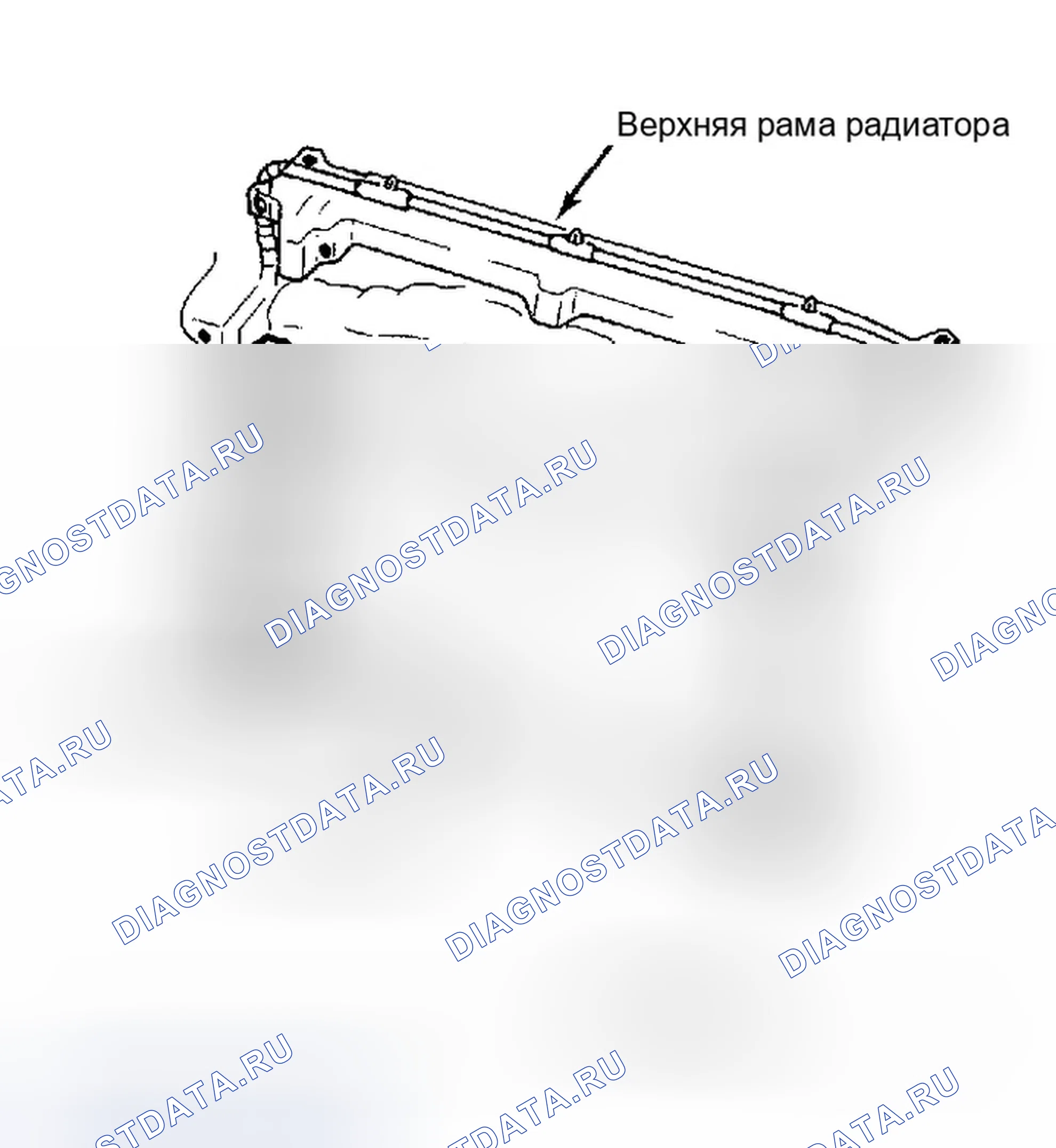 Рис. 3: Блок конденсатора системы кондиционирования воздуха. Honda Prelude III