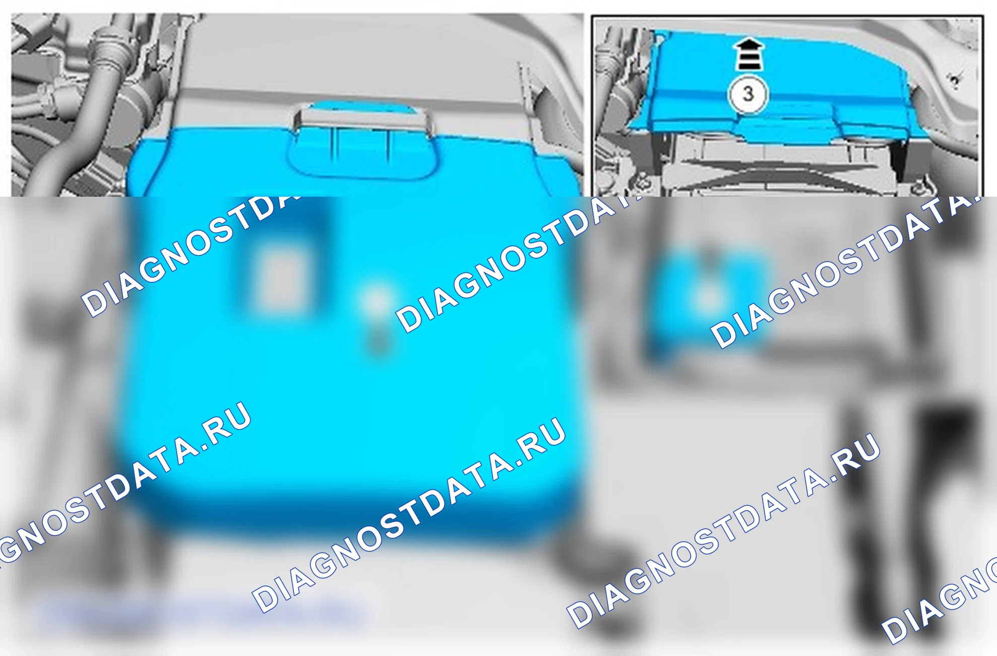 Отсоединение и подсоединение АКБ. Ford Transit Connect II