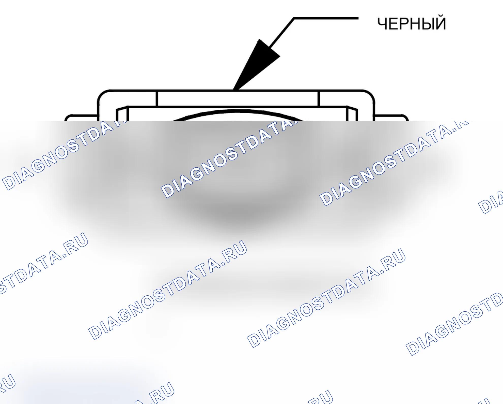 Рис. 128: Вид с торца разъема топливного инжектора 1. Chrysler Crossfire I final