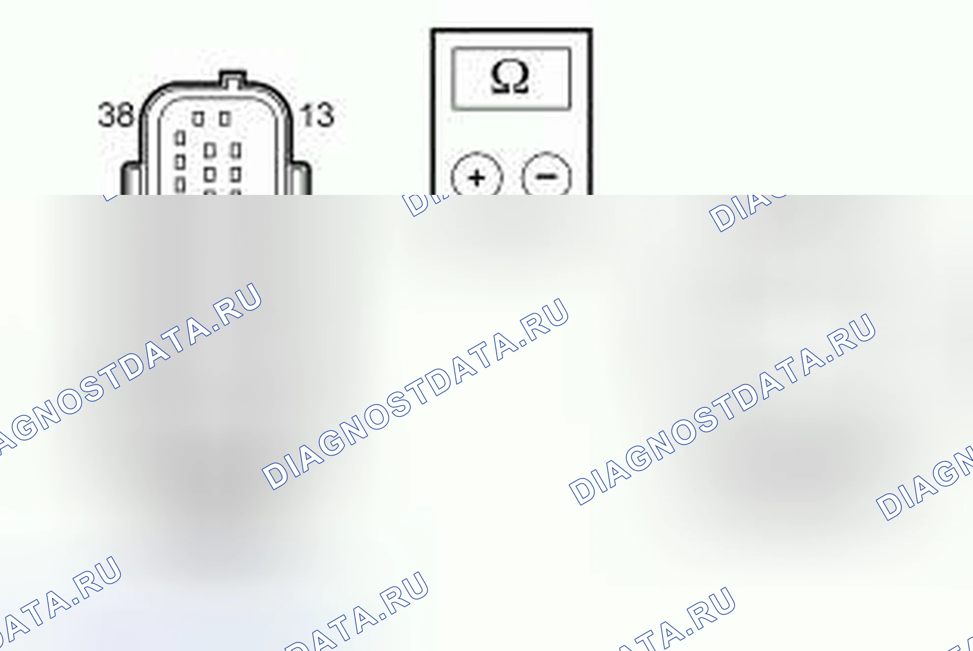 Рис. 20: ТЕСТ PINPOINT C: коды неисправностей C1222, C1296, C1297, C1298 И C1299. Hyundai ix55 I