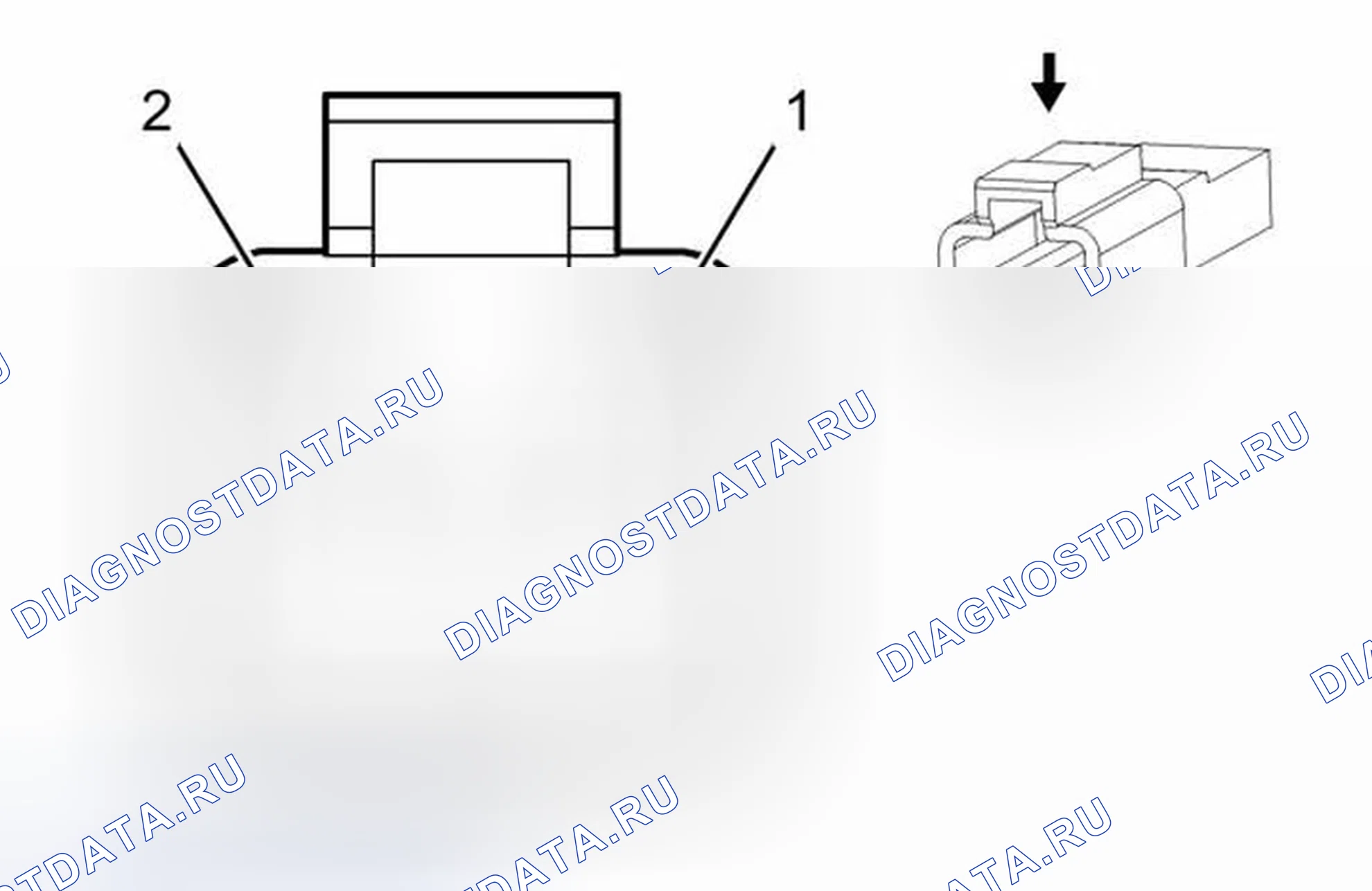 Рис. 3: M14B Привод дверного замка - дверь багажника. Chevrolet Spark M300