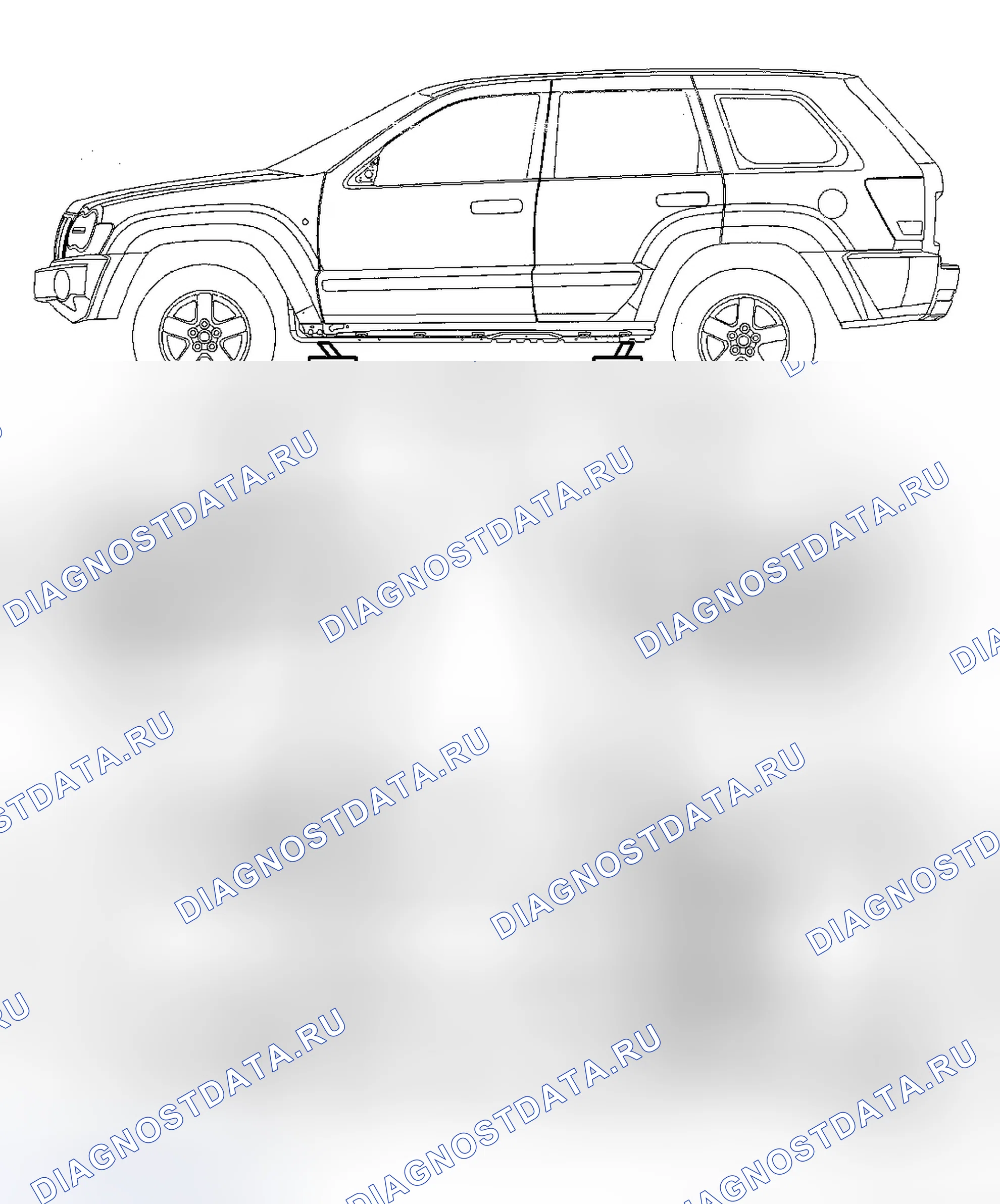 Рис. 6: ДОМКРАТ НАПОЛЬНЫЙ. Jeep Grand Cherokee WK