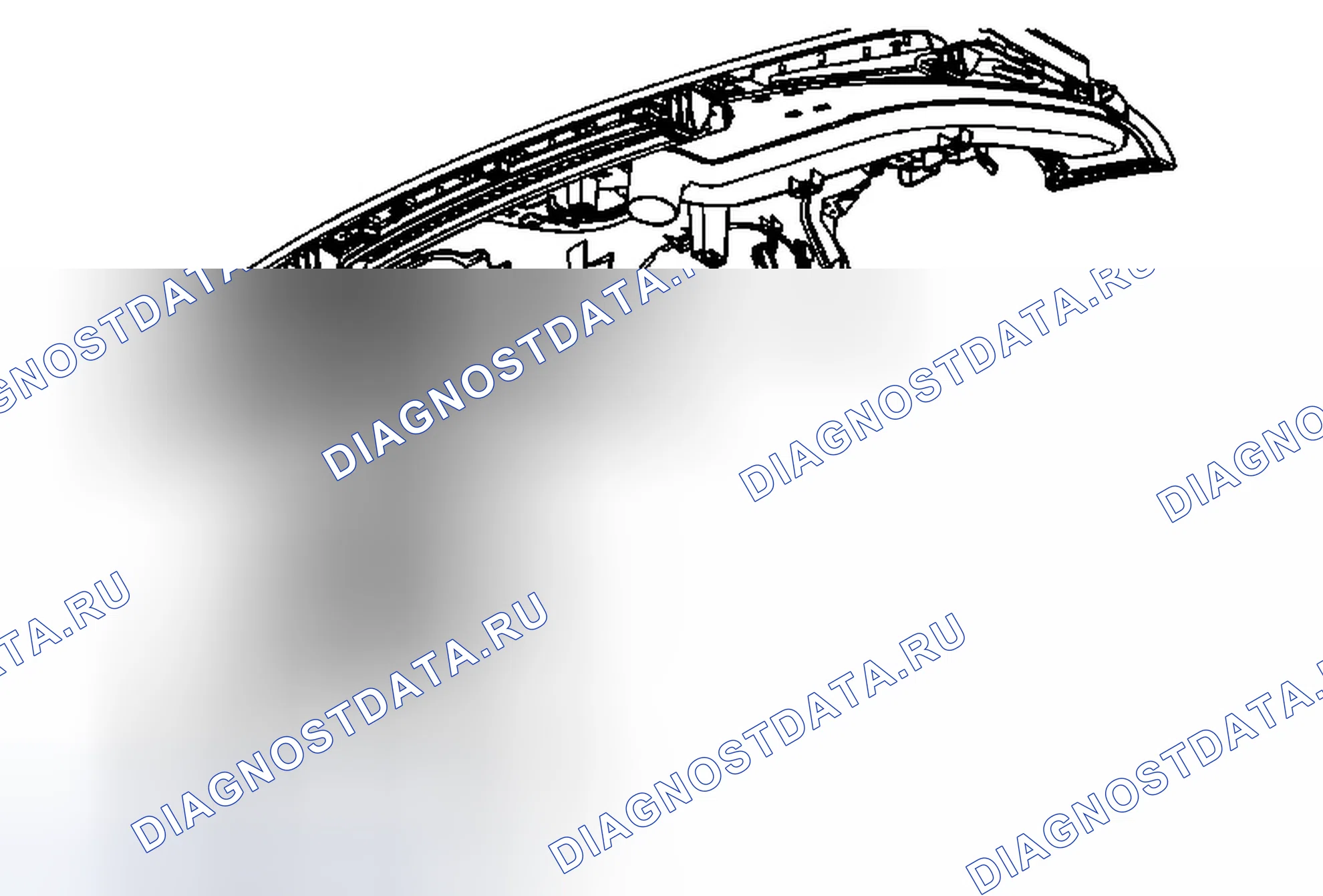 Рис. 19: Замена подушки безопасности приборной панели. Chevrolet Malibu VIII рестайлинг