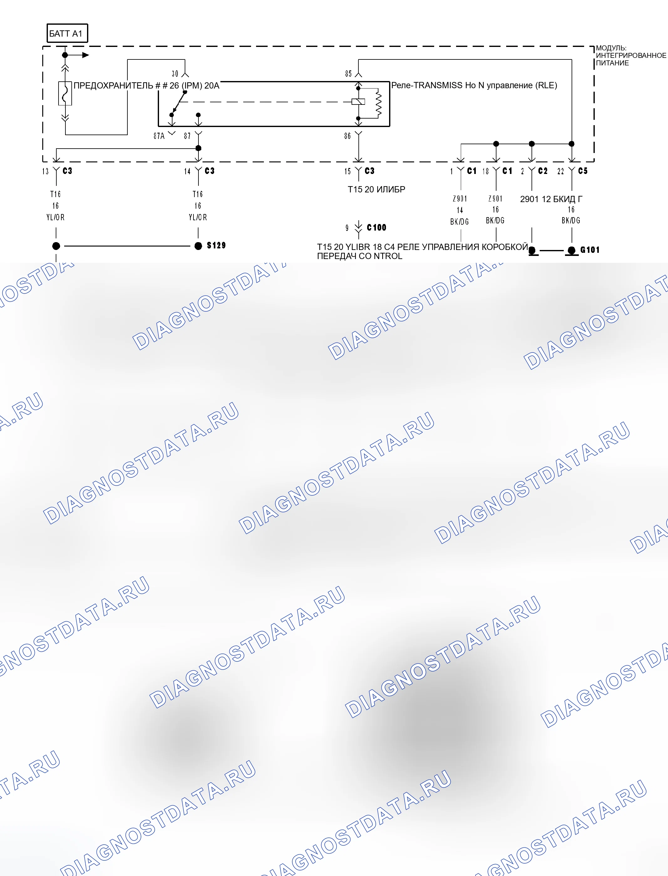 Рис. 137: Принципиальная схема. Dodge Magnum I