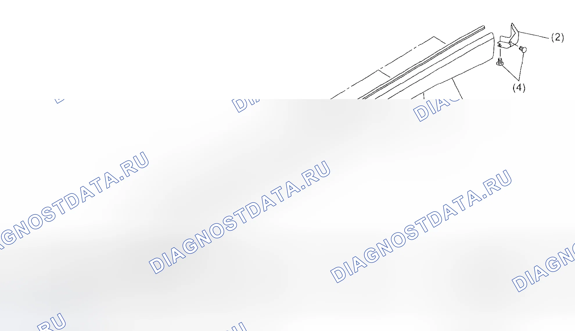 Рис. 10: СПОЙЛЕР БОКОВОГО ПОДОКОННИКА. Subaru Impreza WRX GD/GG рестайлинг