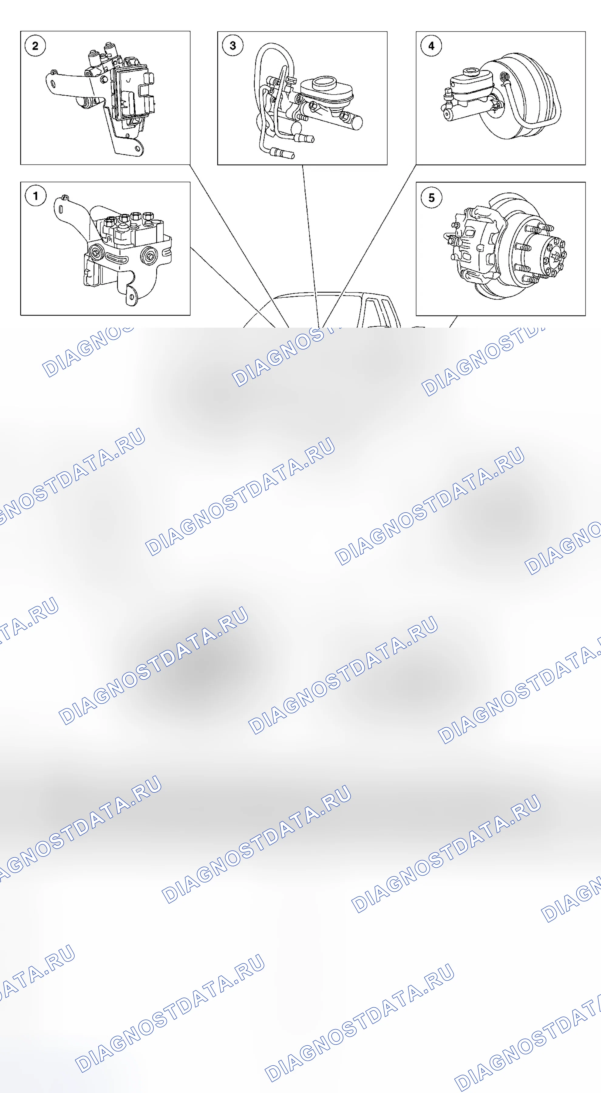 Рис. 66: Расположение компонентов. Ford Pickup F150 