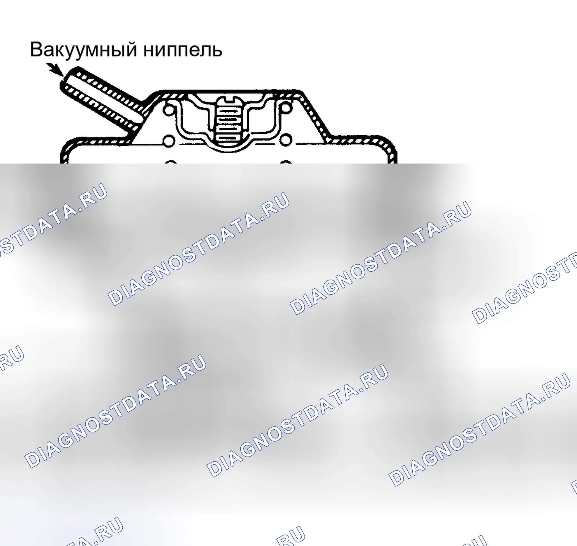 Рис. 48: Вид в разрезе клапана рециркуляция отработавших газов без датчика противодавления При тестировании приложите 8 дюймов рт.ст. к клапану рециркуляция отработавших газов и удерживайте его в течение не менее 30 секунд.. Ford Ranger 