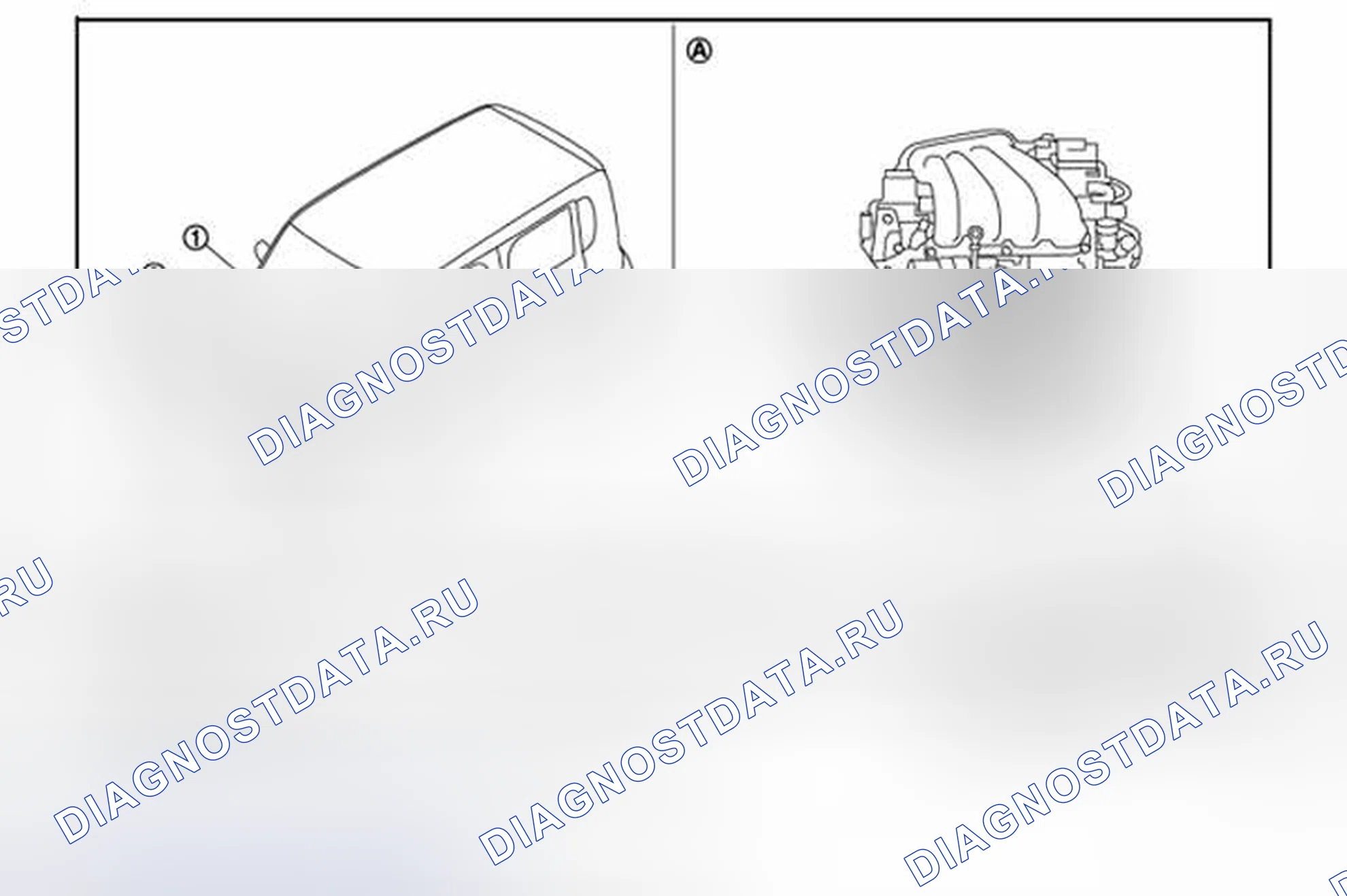 Рис. 5: CVT: расположение компонентов. Nissan Cube III