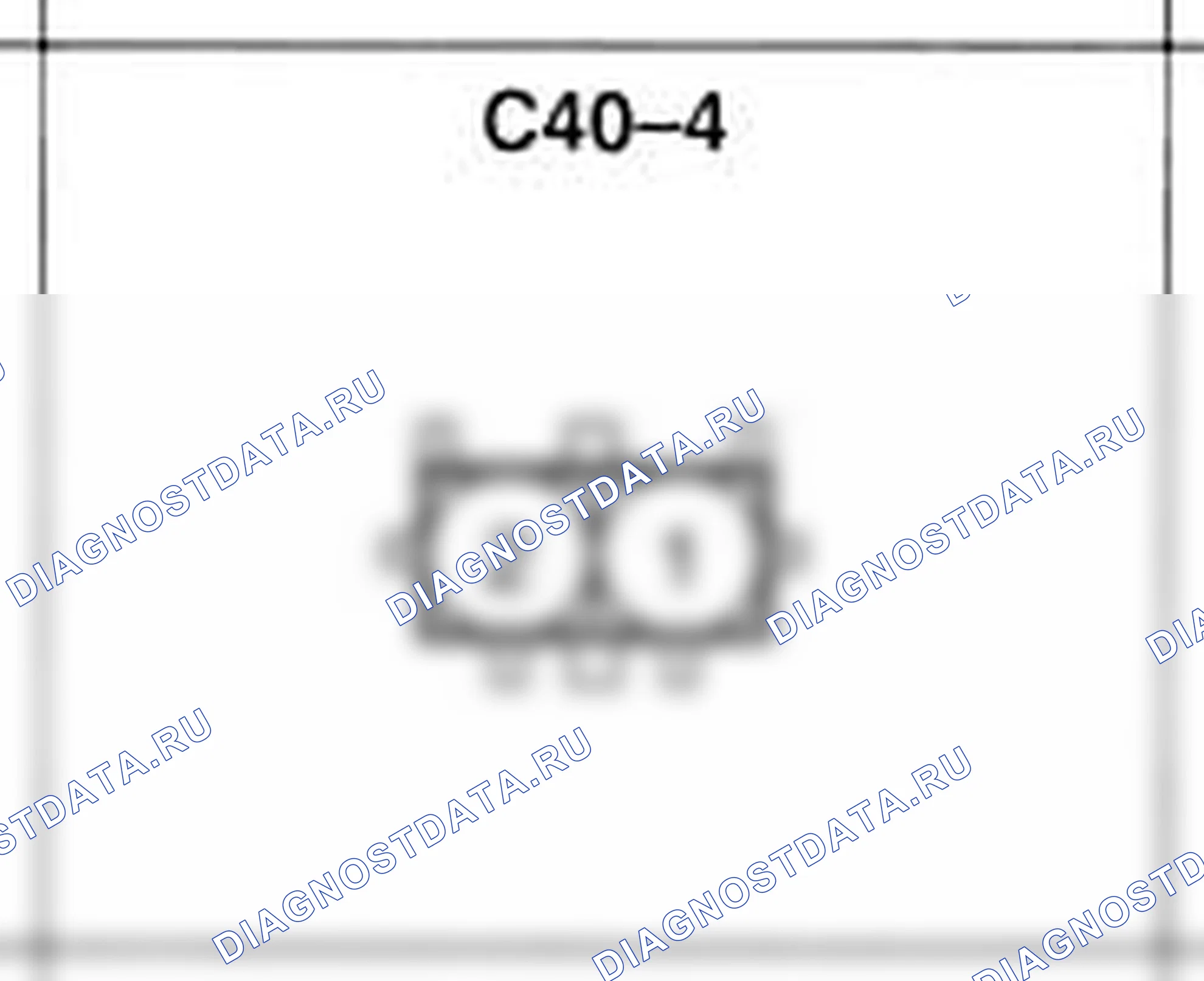 Распиновка разъёма C40-4 — жгута управления. Hyundai Accent LC