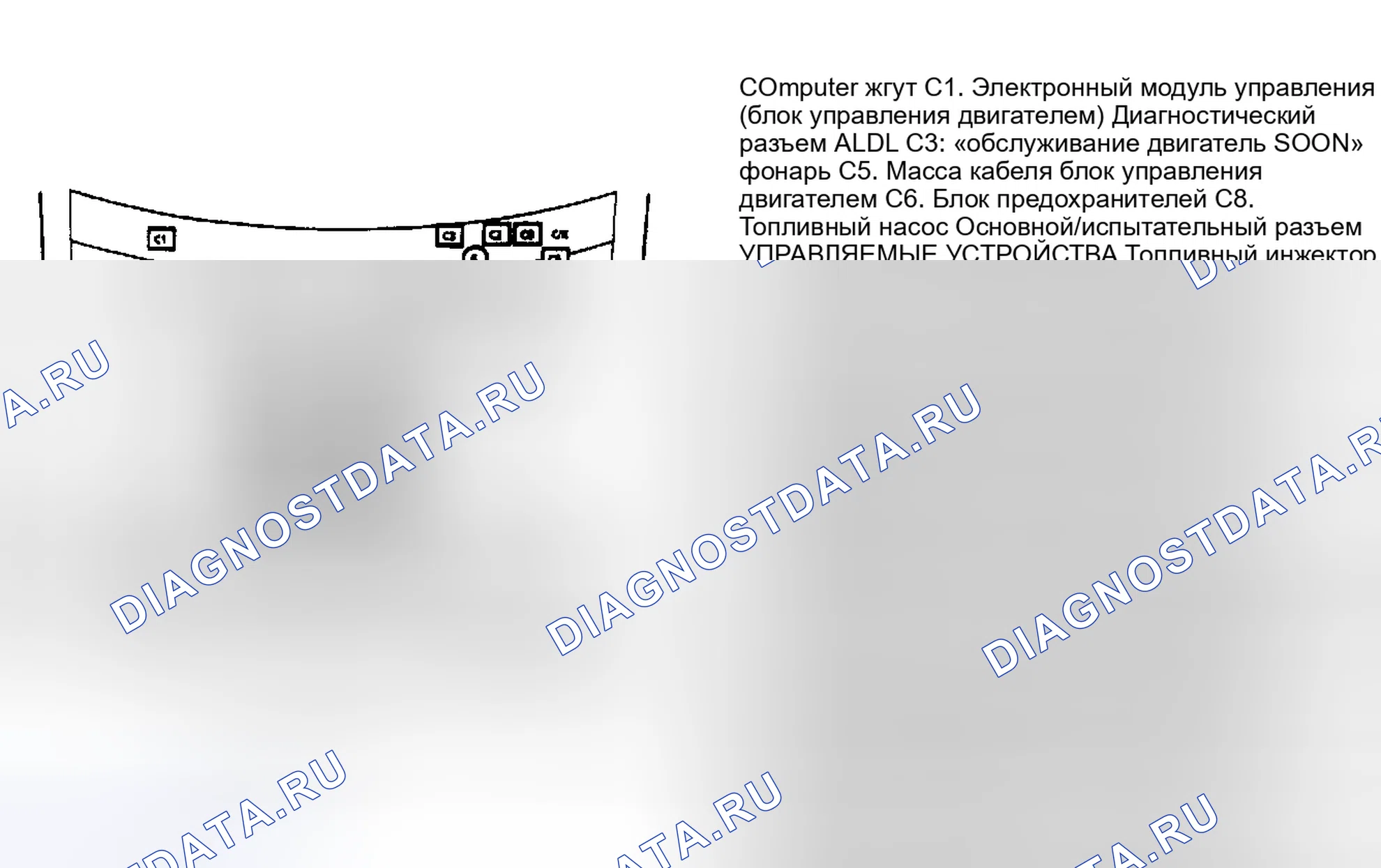 Рис. 4: Расположение компонентов (4 из 11). Chevrolet Suburban V1500 