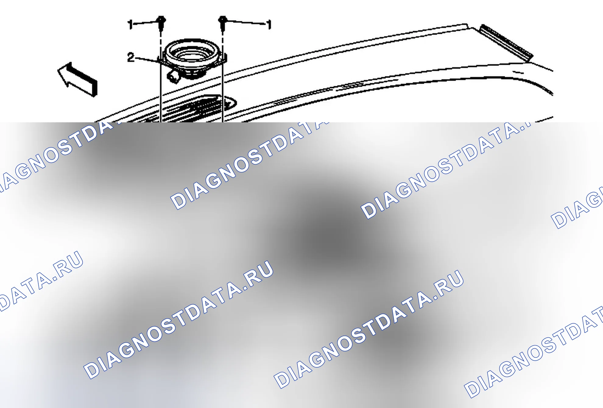 Рис. 35: Замена переднего громкоговорителя радиосистемы. Chevrolet Traverse I