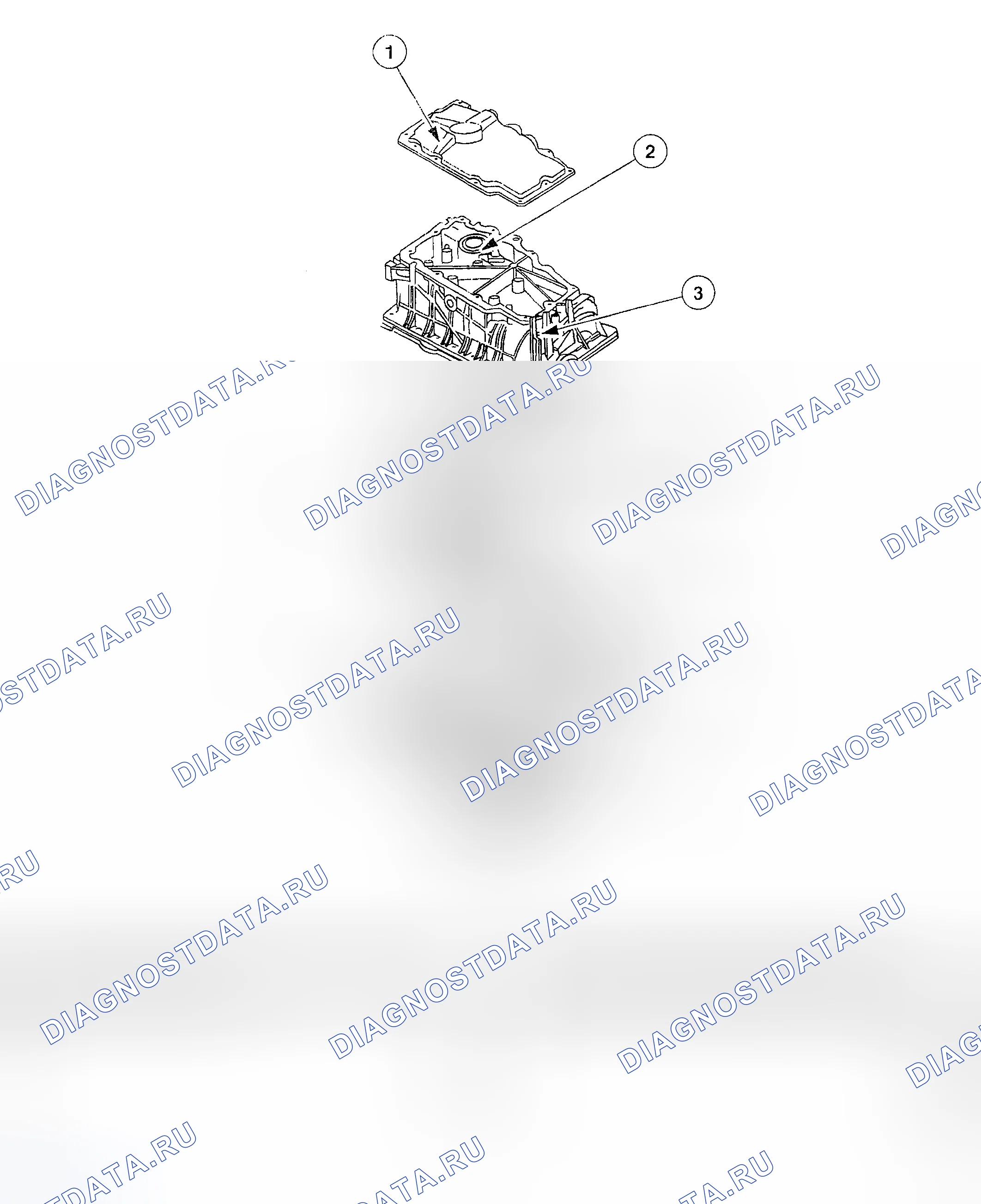 Рис. 91: Двигатель SOHC нижний End-4.0L. Hyundai Nexo I