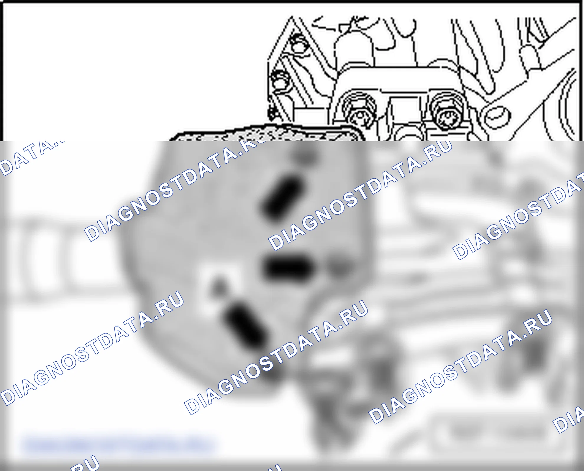 Блок цилиндров - сторона ременного привода. Volkswagen Golf Mk5