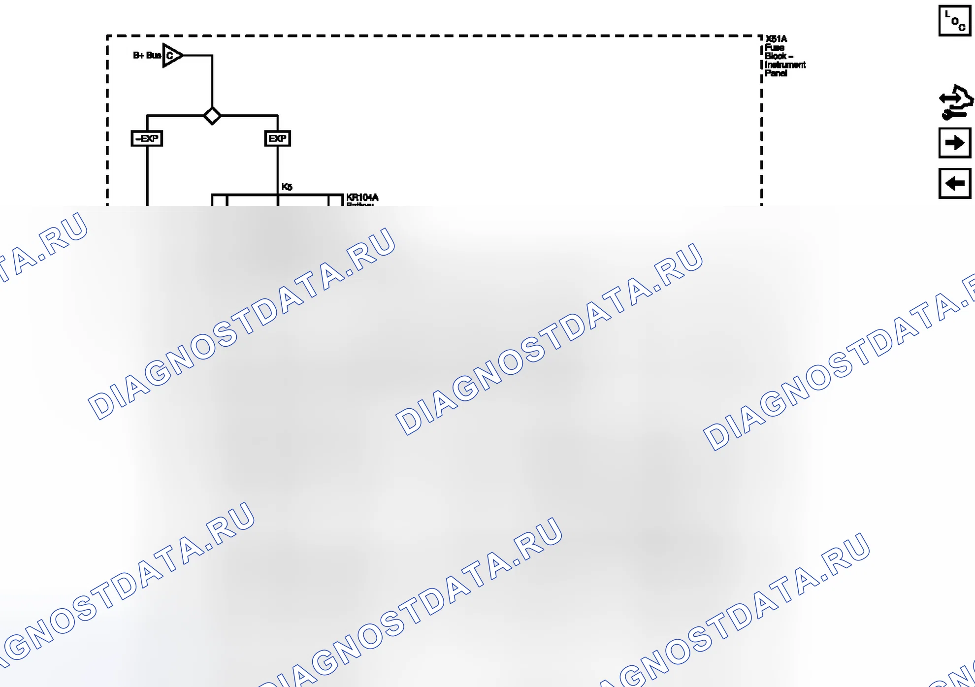 Рис. 27: Предохранители F5DA, F7DA, F9DA, F11DA, F15DA и F19DA. Chevrolet Equinox II