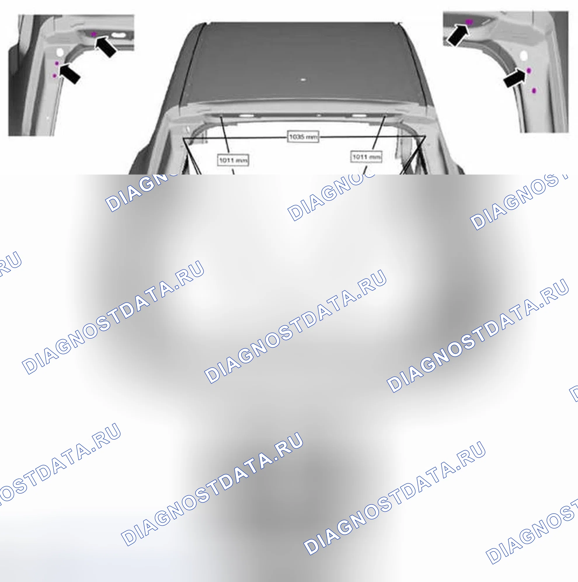 Рис. 122: Открывание подъемных ворот. Ford Escape III