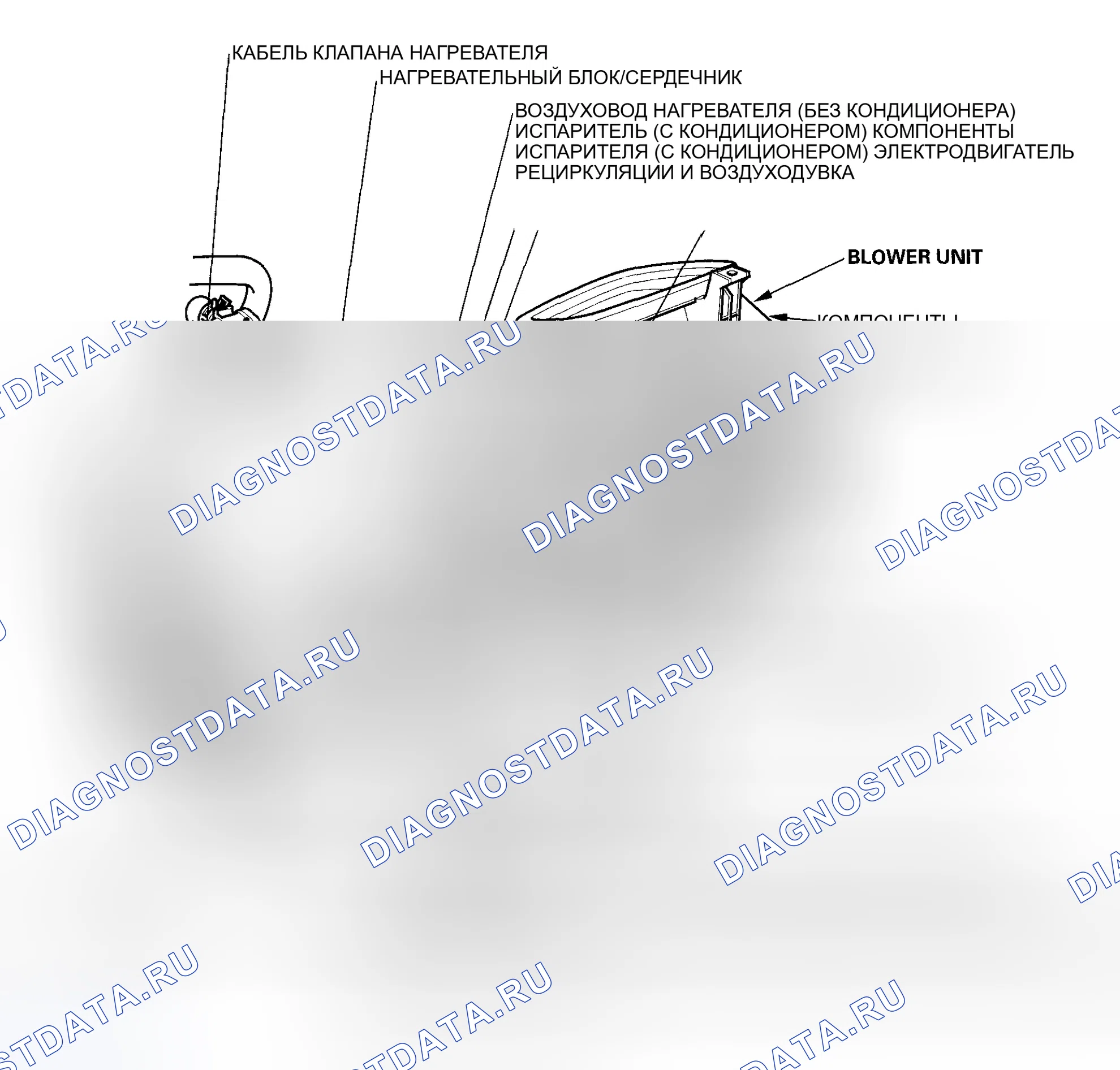 Рис. 14: Индекс расположения компонентов. Honda Accord VI