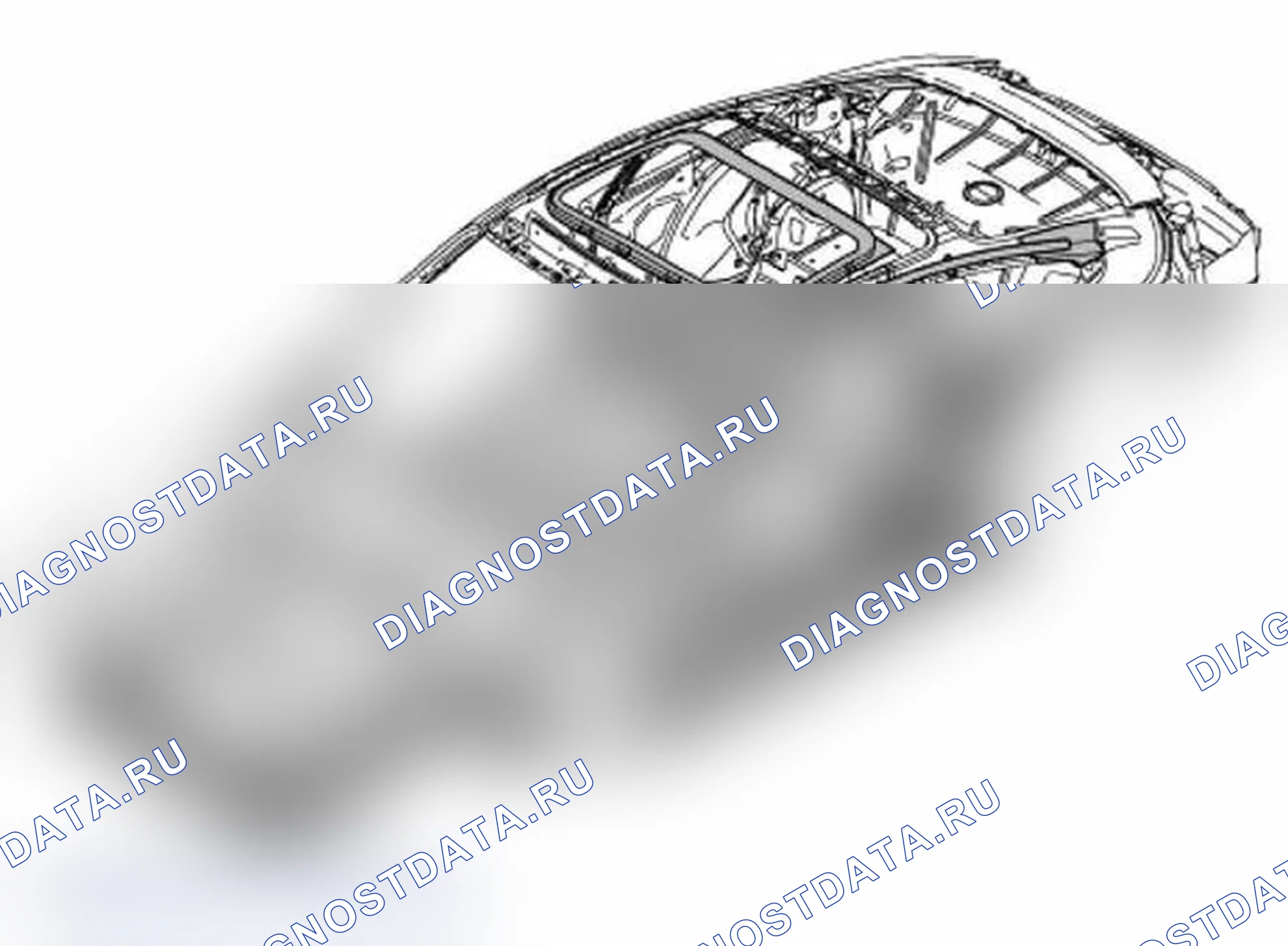 Рис. 259: Схема - Кузов, 2002 модельный год. Porsche 911 GT3 996 рестайлинг