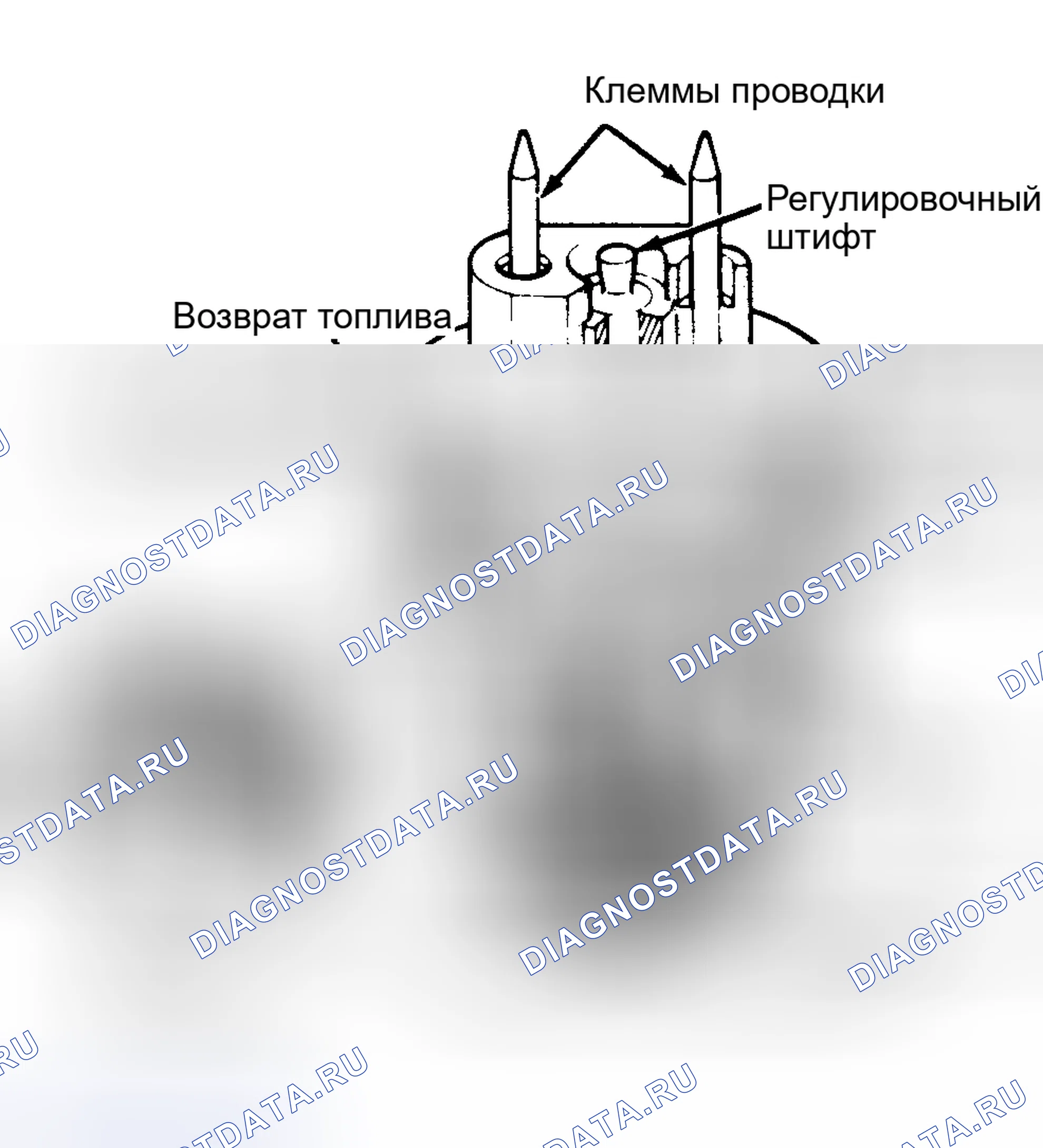 Рис. 10: ТОПЛИВНАЯ ФОРСУНКА. Dodge Daytona I