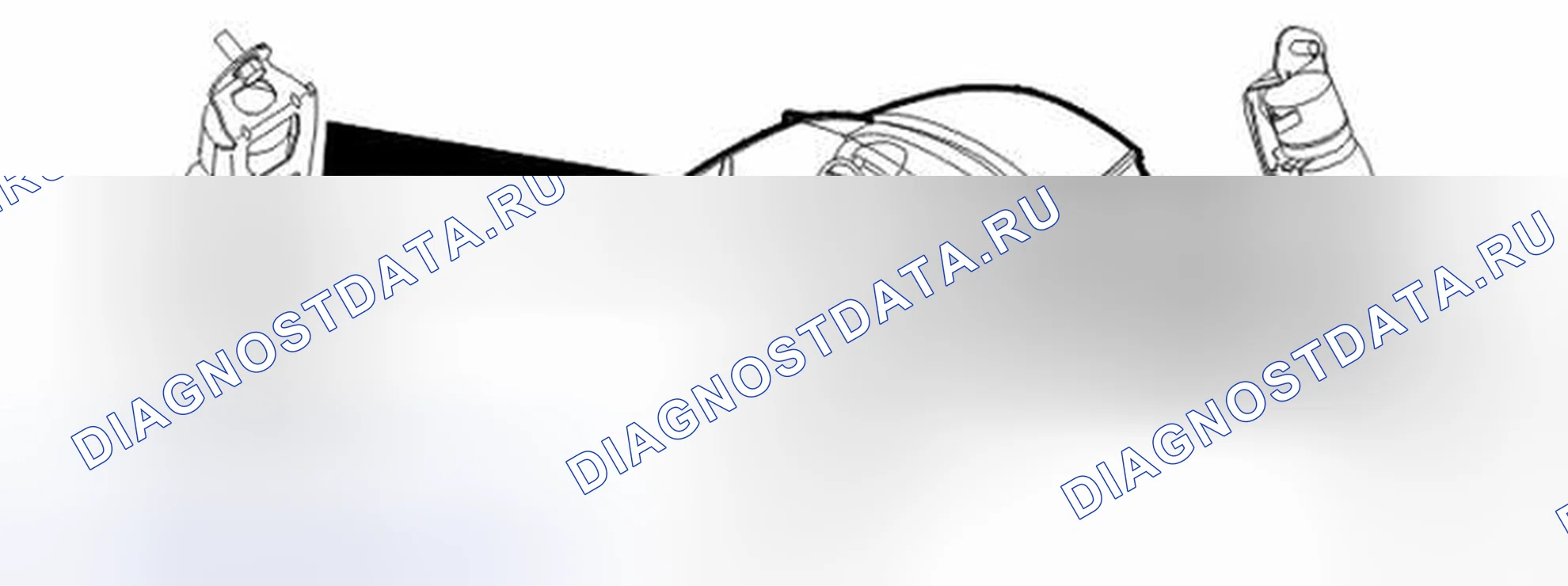 Рис. 115: ДАТЧИК ВТЯГИВАНИЯ РЕМНЯ (ТОЛЬКО ДЛЯ США / CDN). Volvo S40 II рестайлинг