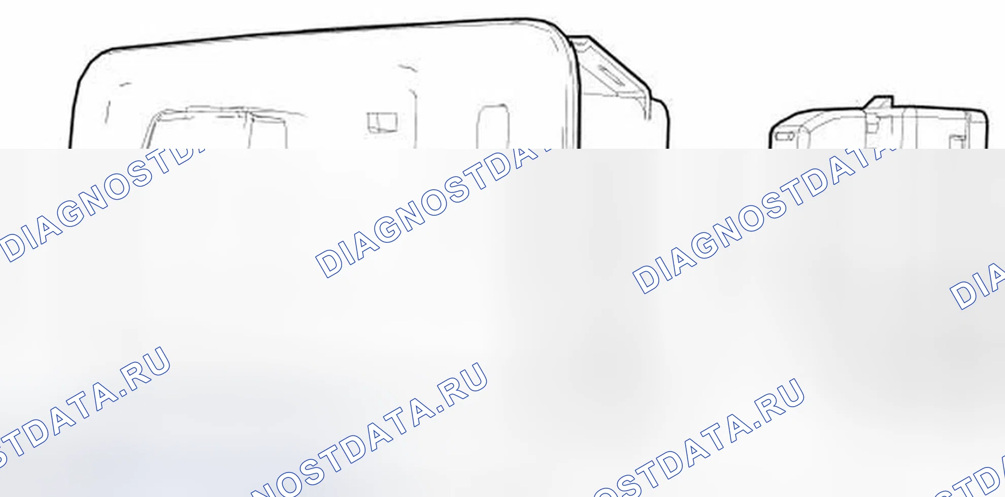 Рис. 59: Выключатель управления замком двери. Ford Flex I
