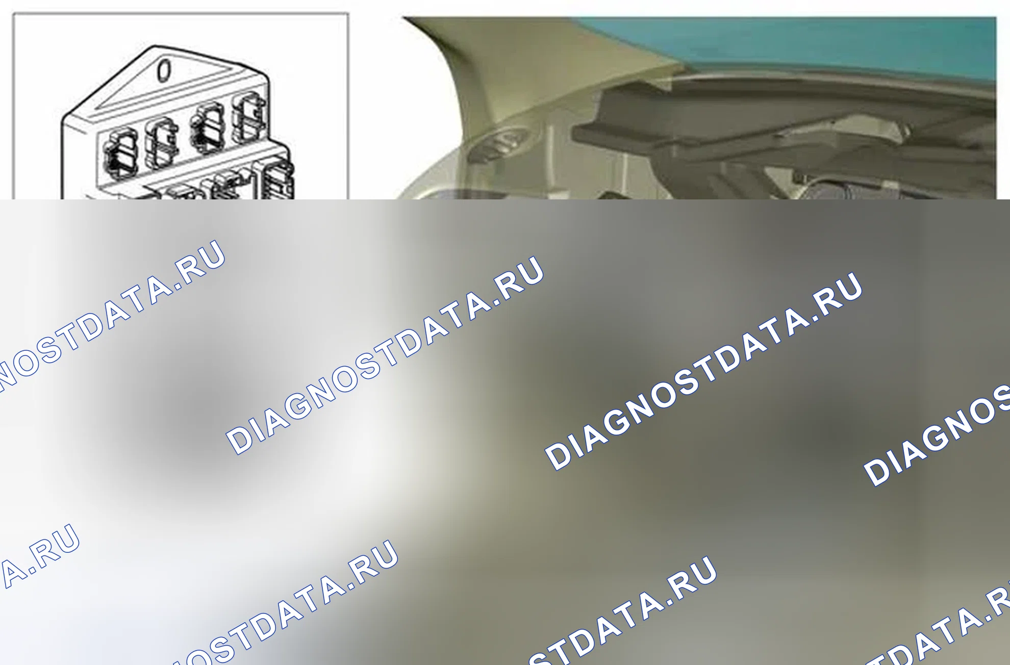 Рис. 7: центральный блок предохранителей и реле (Cjb). Jaguar XKR II