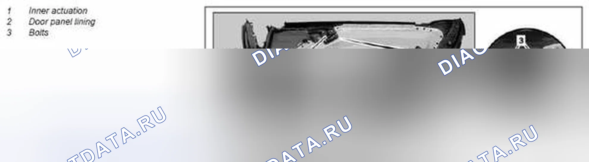 Рис. 792: Снятие / установка внутреннего привода передней двери - AR72.10-P-xtigx1 1400MCC. Kia Soul I