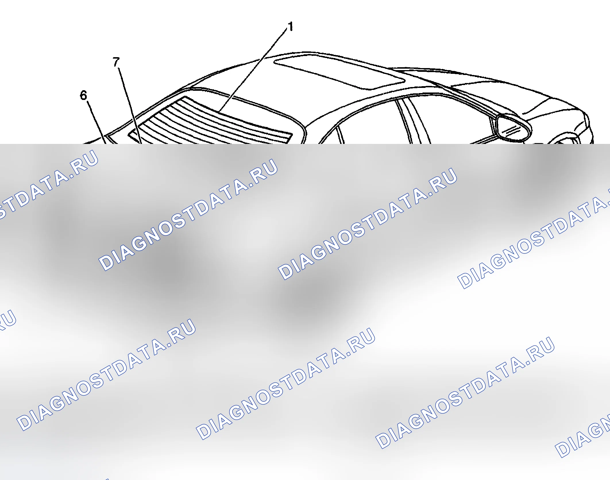 Рис. 57: Виды стационарных компонентов стеклоподъёмники. Hyundai Veracruz I