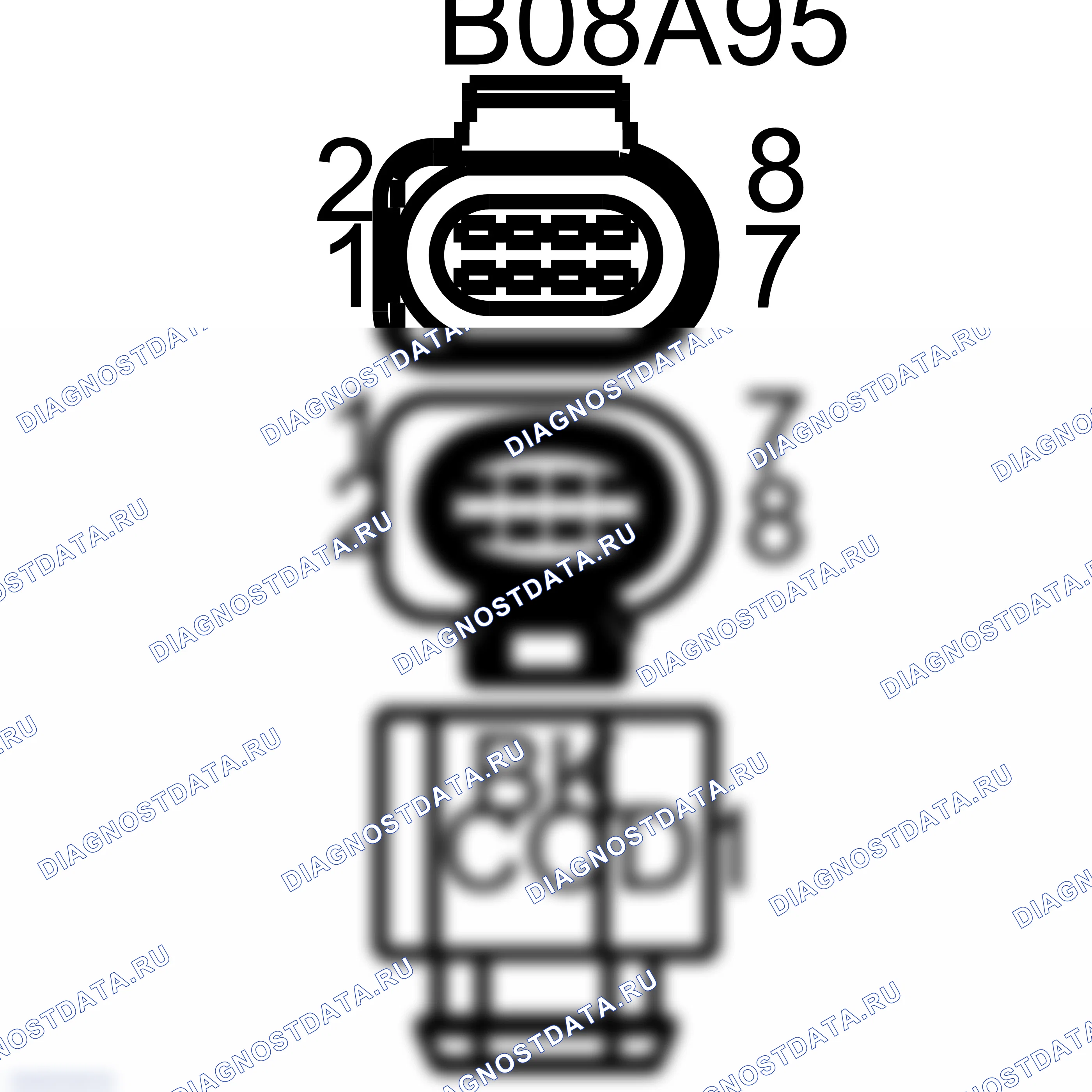 Распиновка разъёма 4H0 973 714 — внешний вид и расположение контактов. Porsche Macan I