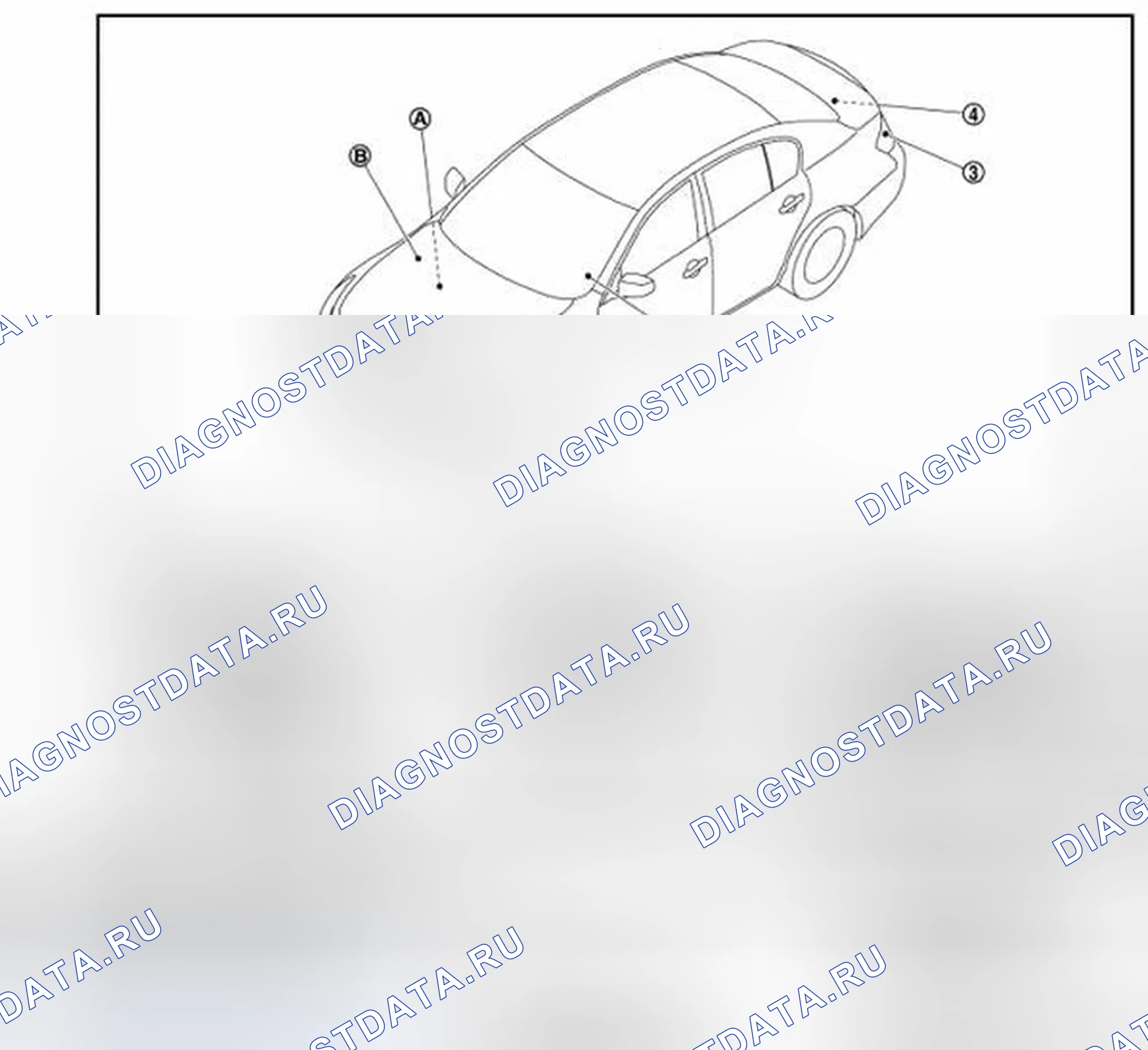 Рис. 14: Расположение компонентов. Infiniti G25 IV рестайлинг