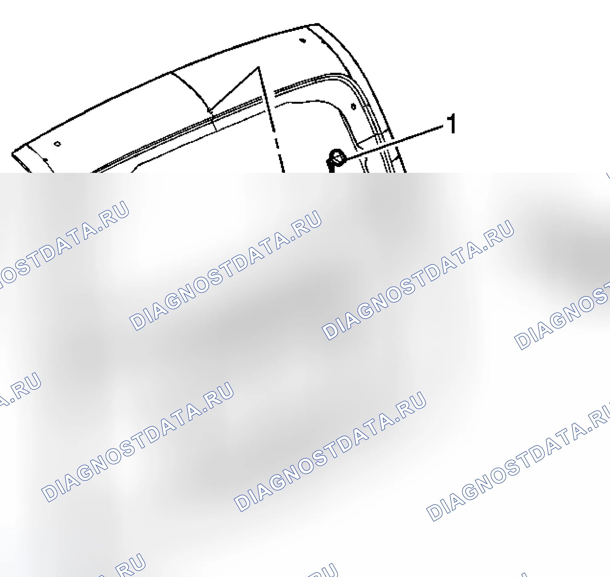 Рис. 5: Замена сопла омывателя заднего окна (основание). Chevrolet HHR I