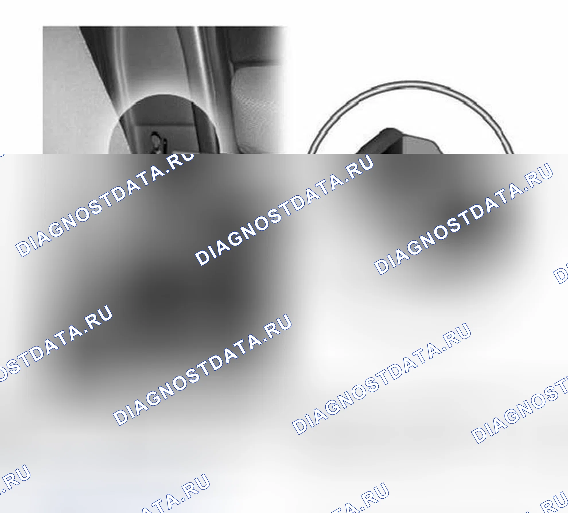 Рис. 18: E83 MRS - левый спутник B-колонны и правый спутник B-колонны. BMW X3 E83