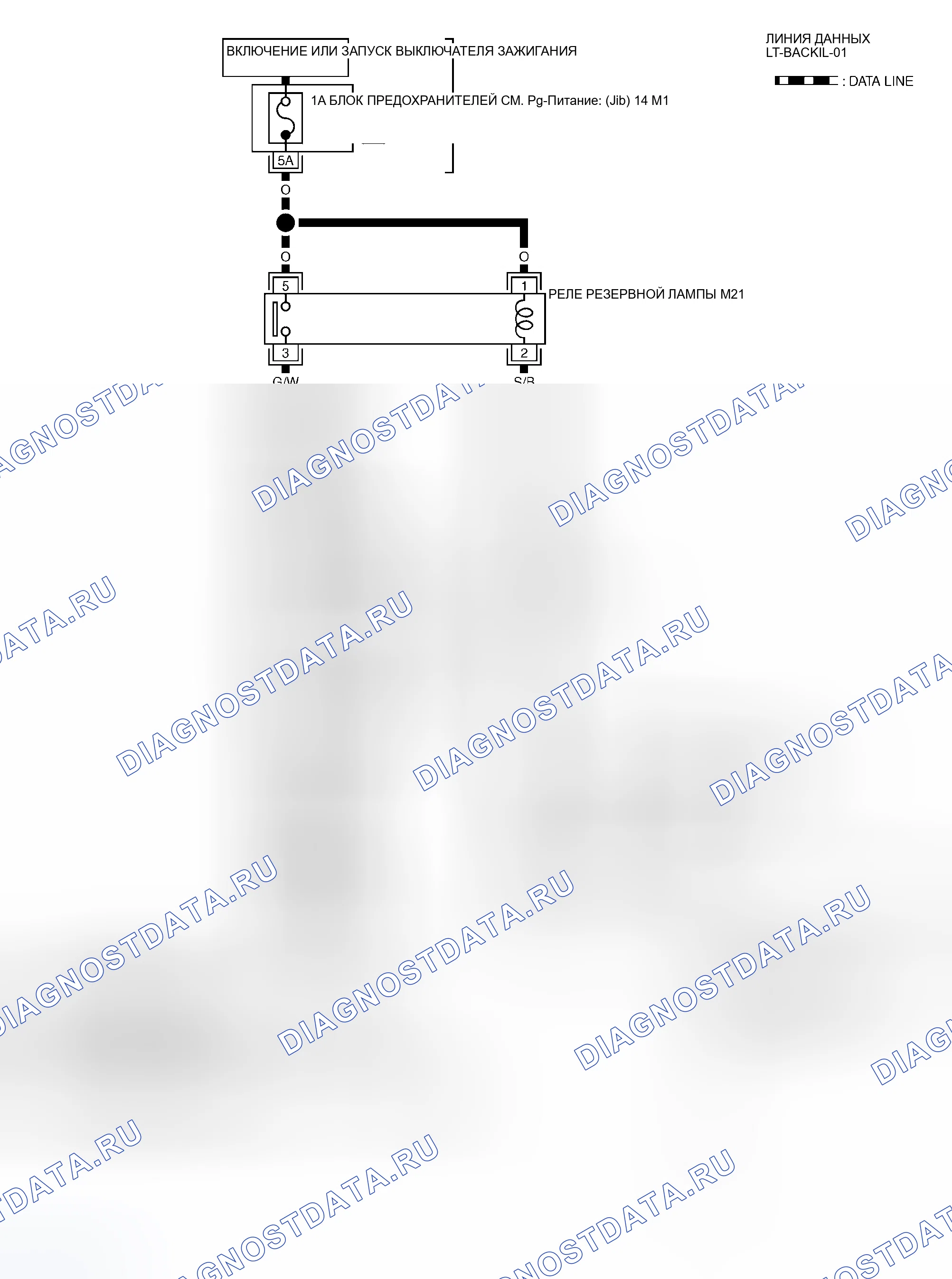 Рис. 210: электросхема - BACK / L. Nissan Murano Z50