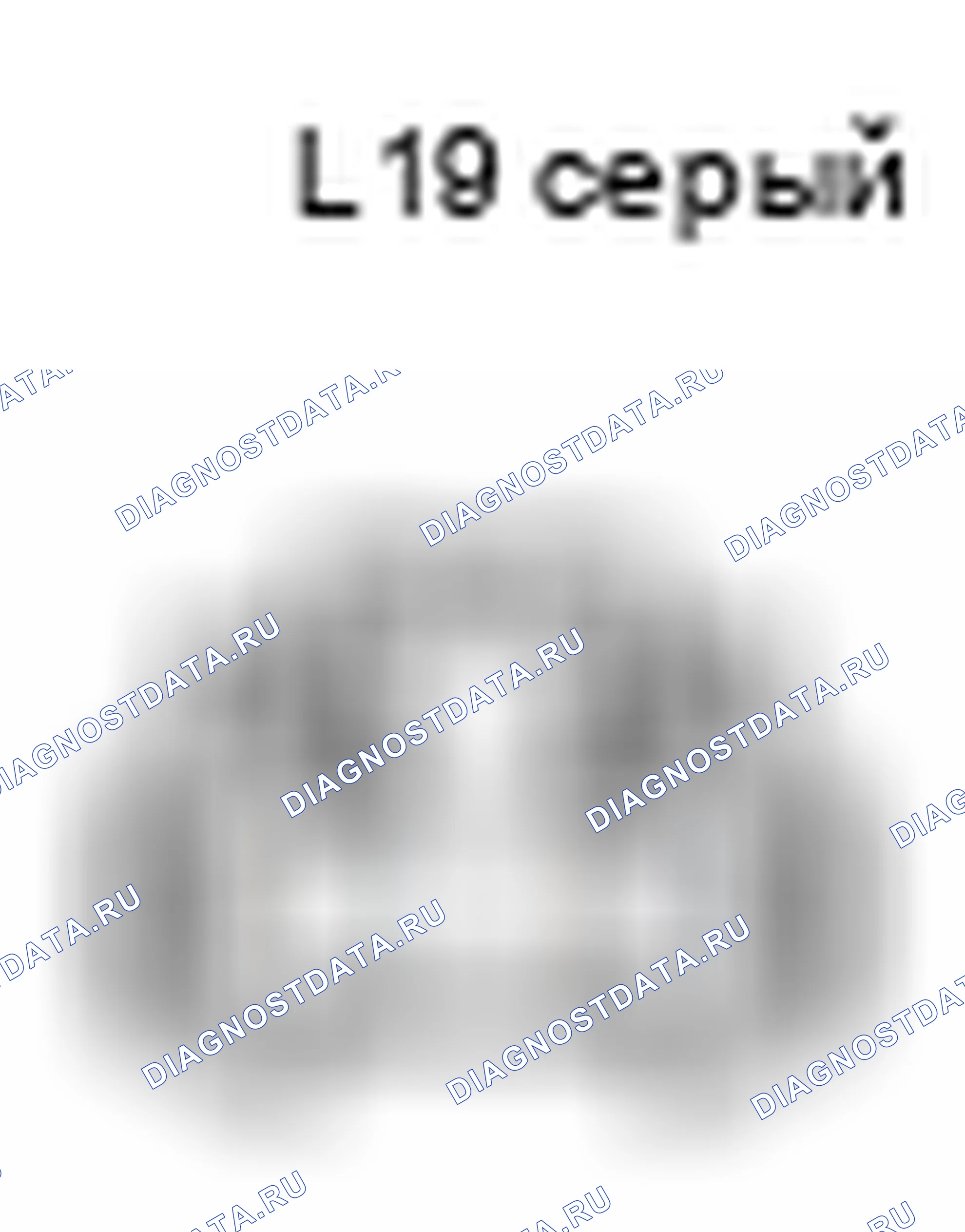 Рис. 436: Вид с торца светового разъема узла багажного отделения № 1 (L19). Toyota Corolla X