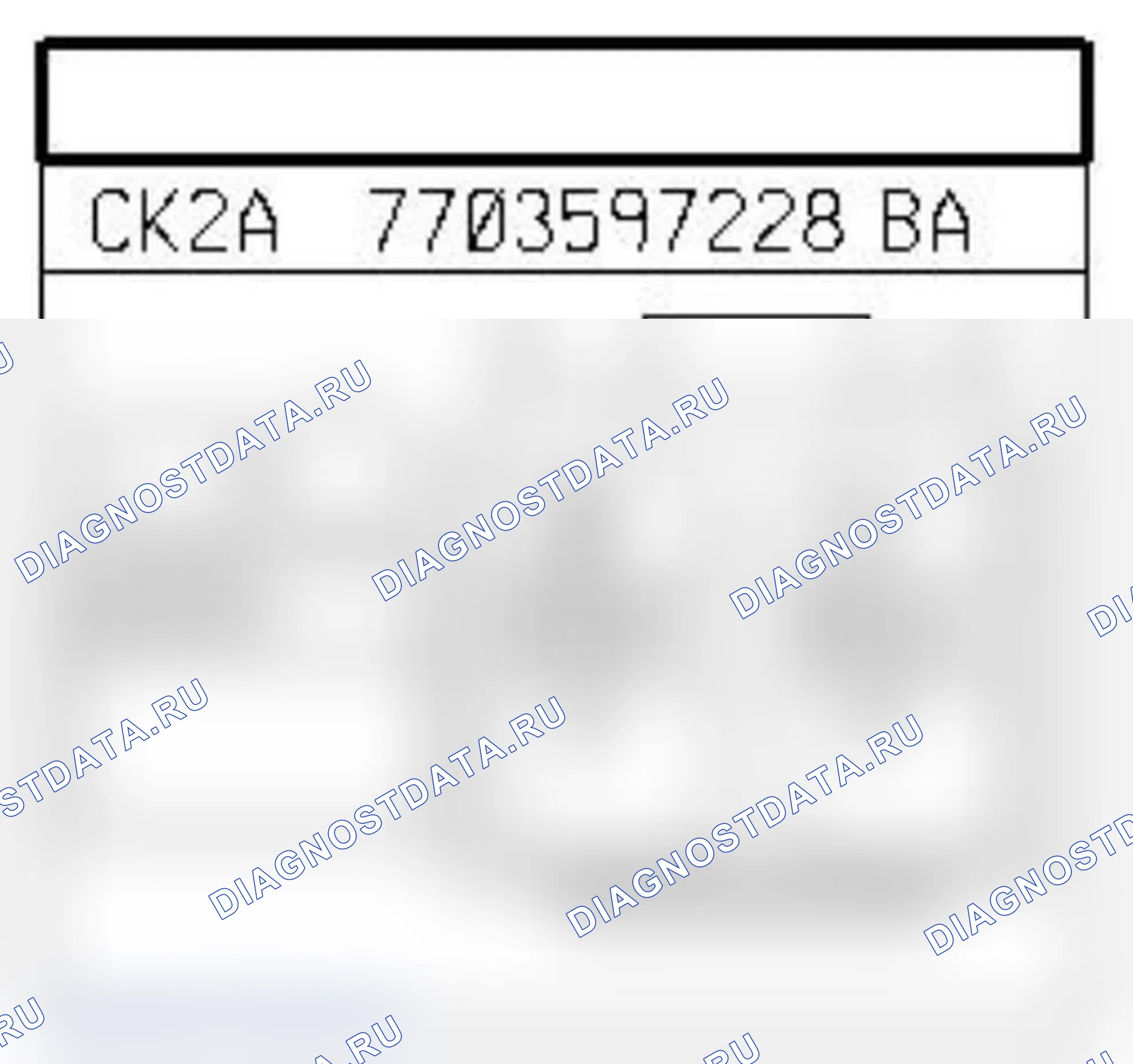 Распиновка разъёма 1223 — Зуммер сист. парковки. Renault Master II