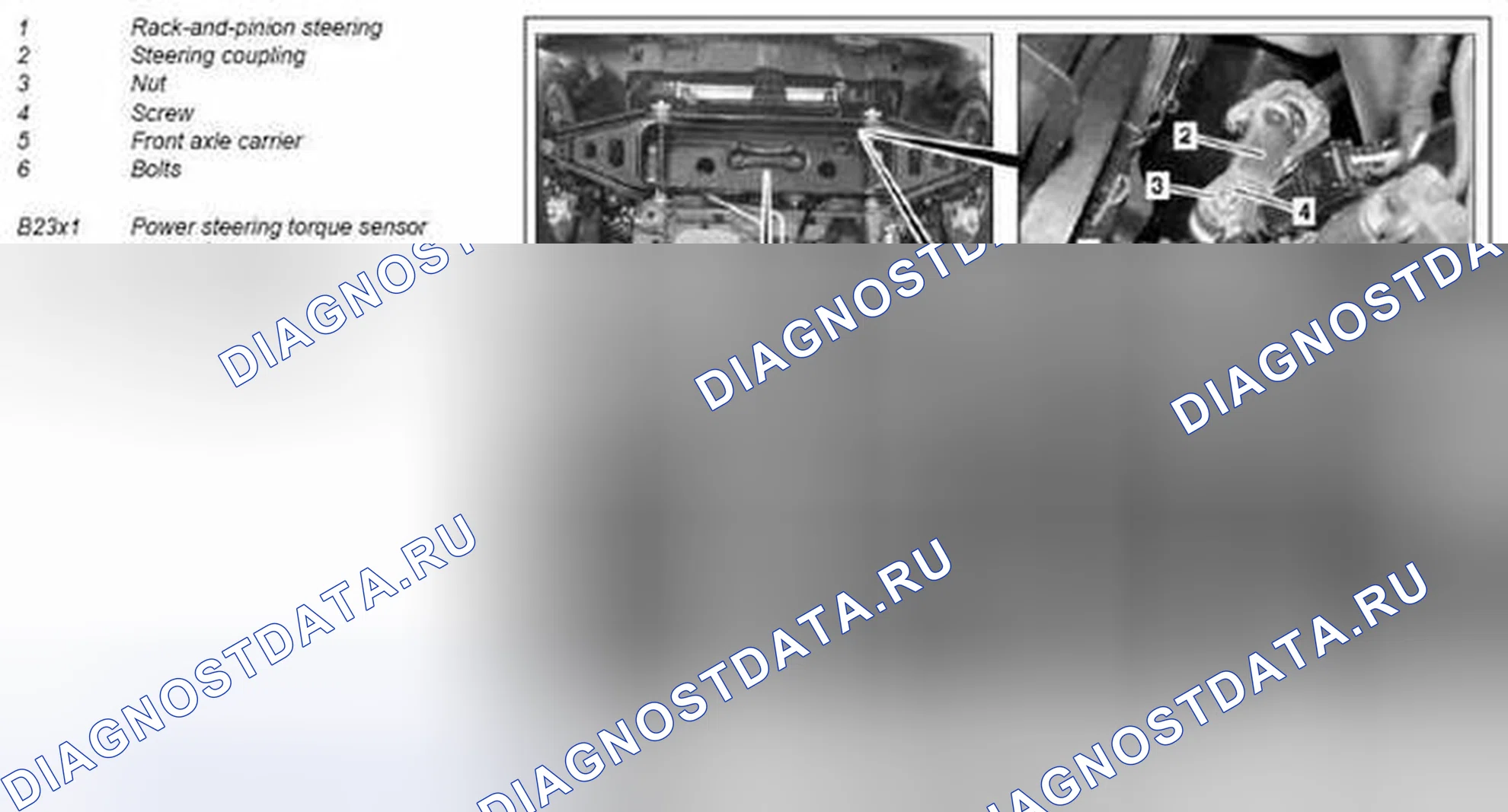 Рис. 77: Демонтаж / монтаж электродвигателя усилителя рулевого управления - AR46.35-P-1002MCC. Kia Soul I
