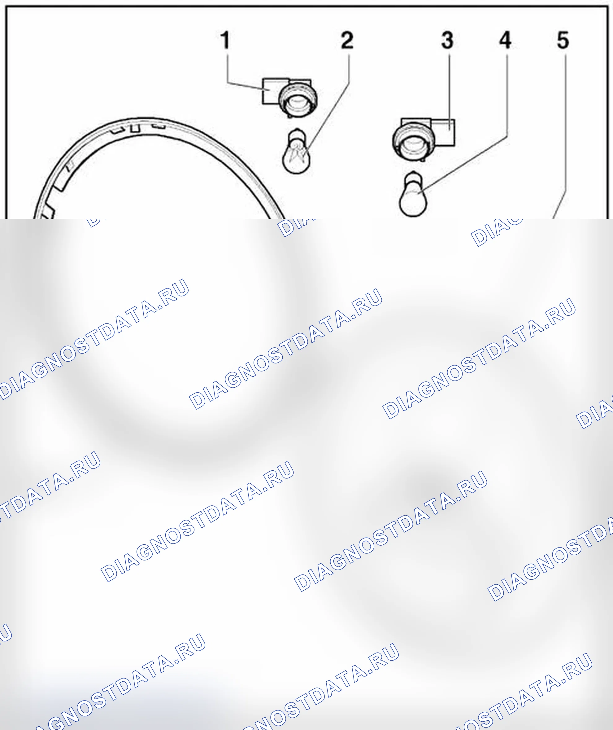 Рис. 13: ОБЗОР ЗАДНЕЙ ЛАМПЫ В СБОРЕ, НАЧИНАЯ С 07.2005. Volkswagen New Beetle A4 рестайлинг