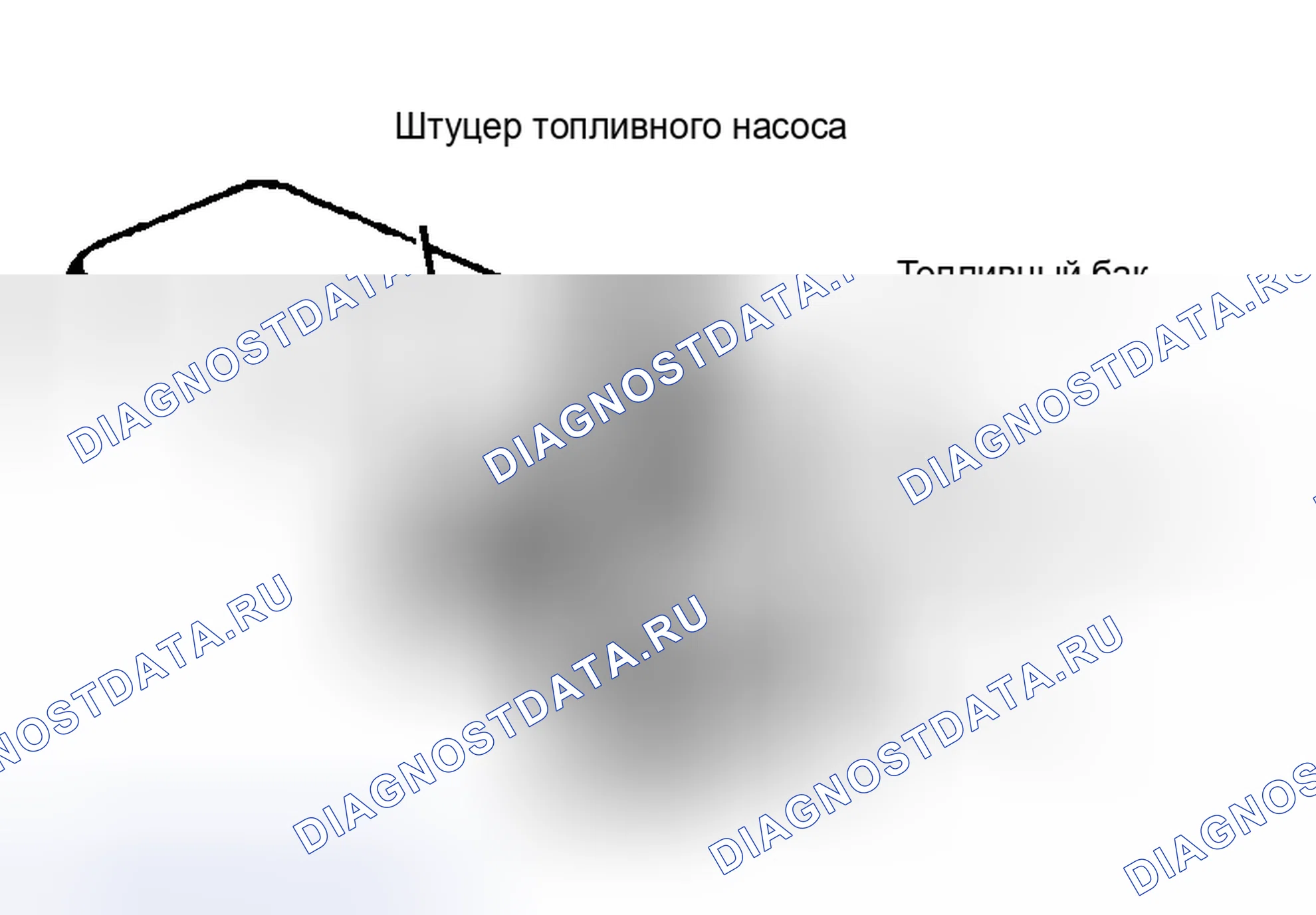 Рис. 8: Расположение соединителей топливного насоса и блока отправки топливных баков. Plymouth Acclaim I